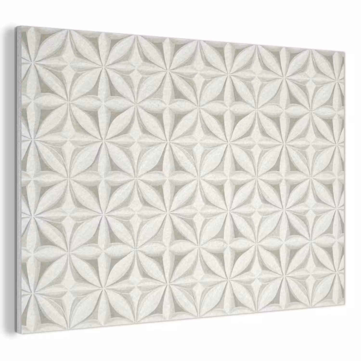 Abstract - Structuur - Grijs - Wit PET vilt klein 837 -3d