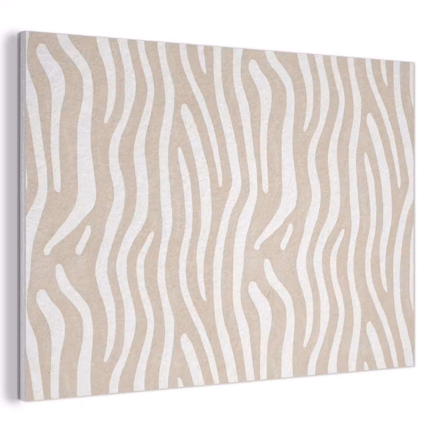 Abstract - Zebra - Beige PET vilt klein 837 -3d