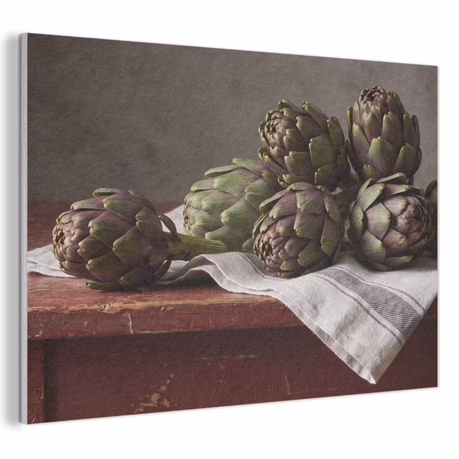 Akoestisch schilderij - Artisjok - Eten - Rustiek - Artisjok - Eten - Rustiek PET vilt klein