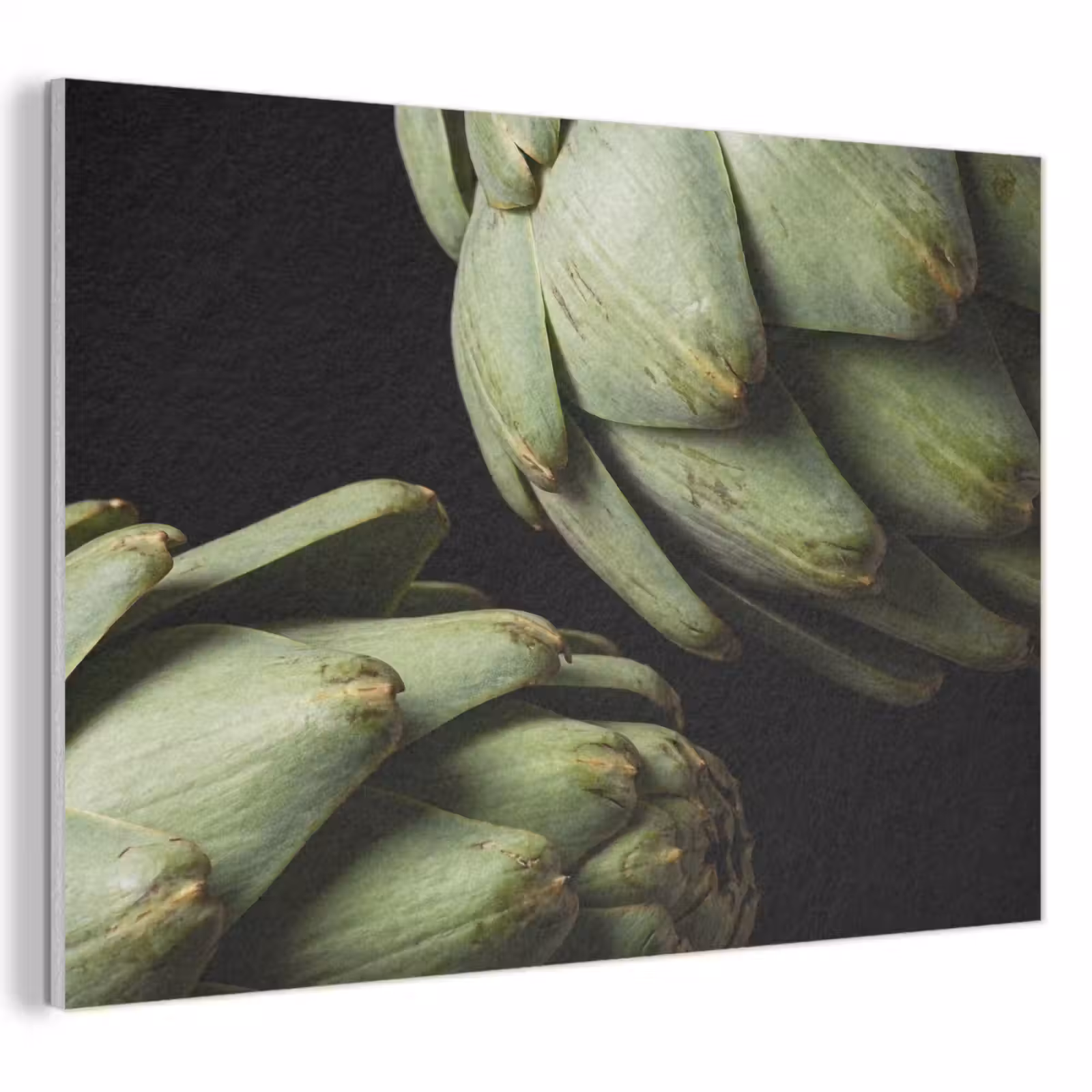 Akoestisch schilderij - Artisjok - Groen - Eten - Artisjok - Groen - Eten PET vilt klein