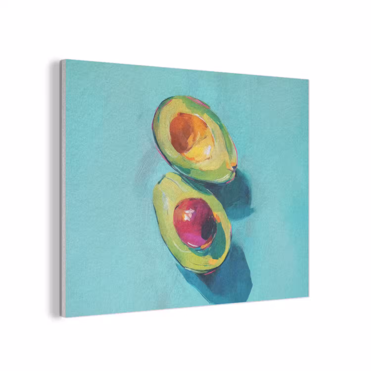 Avocado - Groen - Pit - Schaduw PET vilt klein -3d