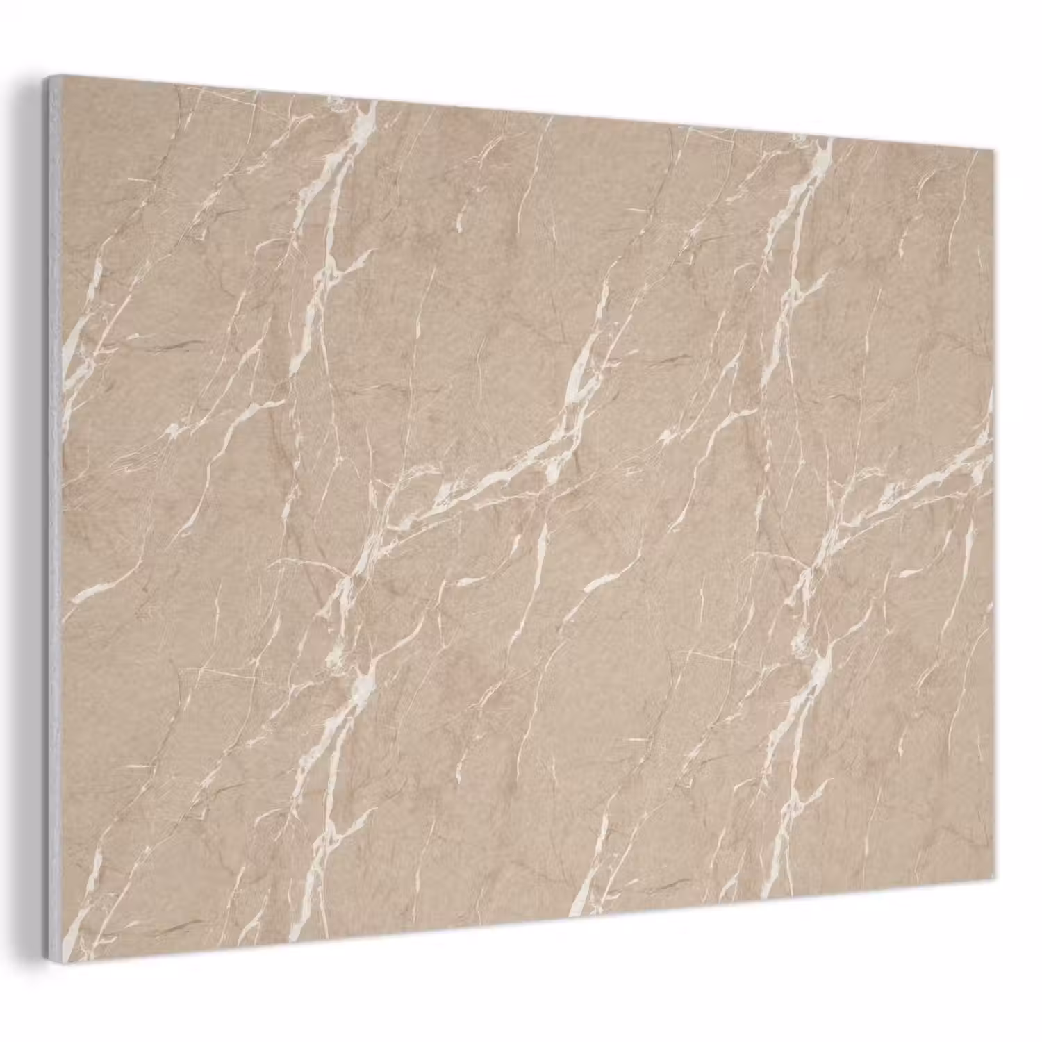 Beige - Marmer - Organisch - Wit PET vilt klein 837 -3d