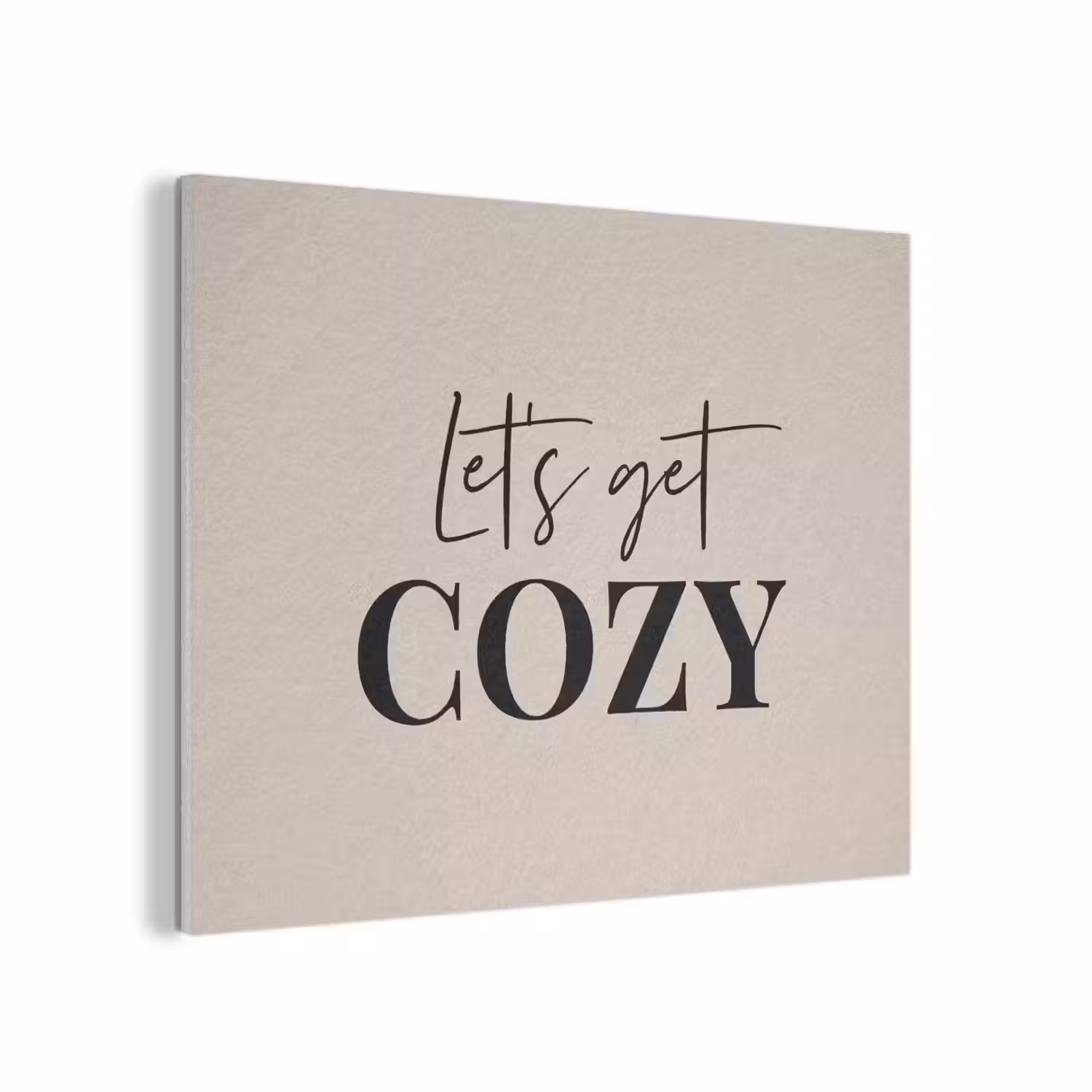 Beige - Winter - Quote - Cozy PET vilt klein -3d