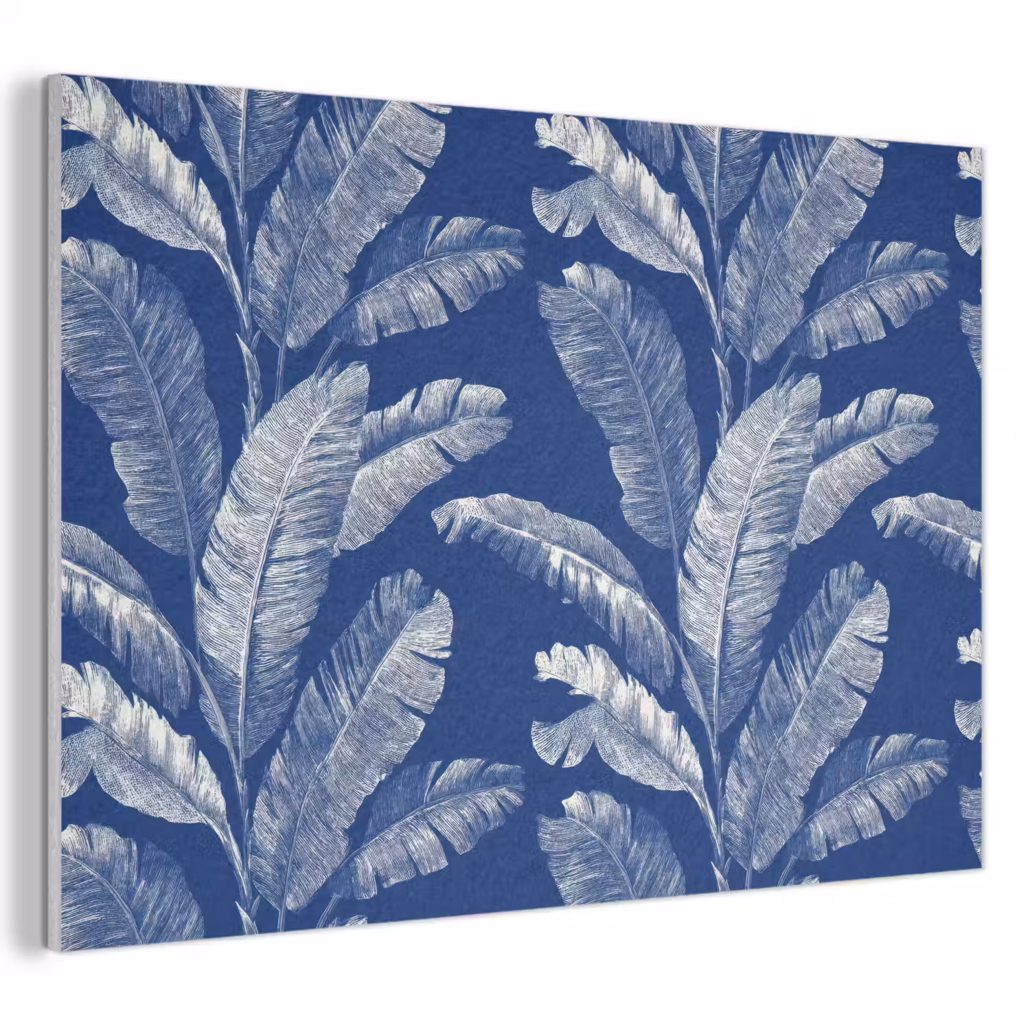 Blad - Palm - Blauw PET vilt klein 837 -3d