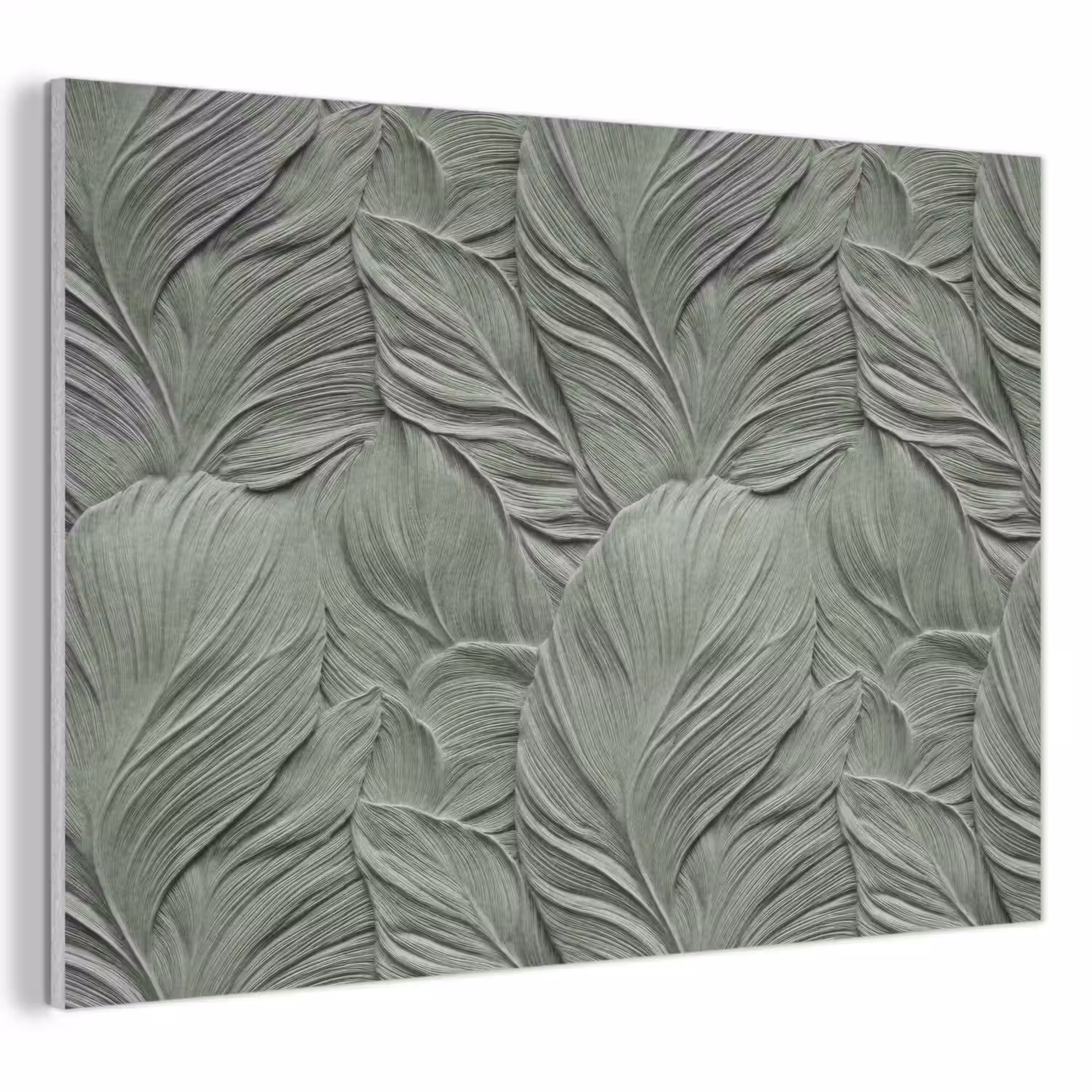 Bladeren - Textuur - Groen PET vilt klein 837 -3d