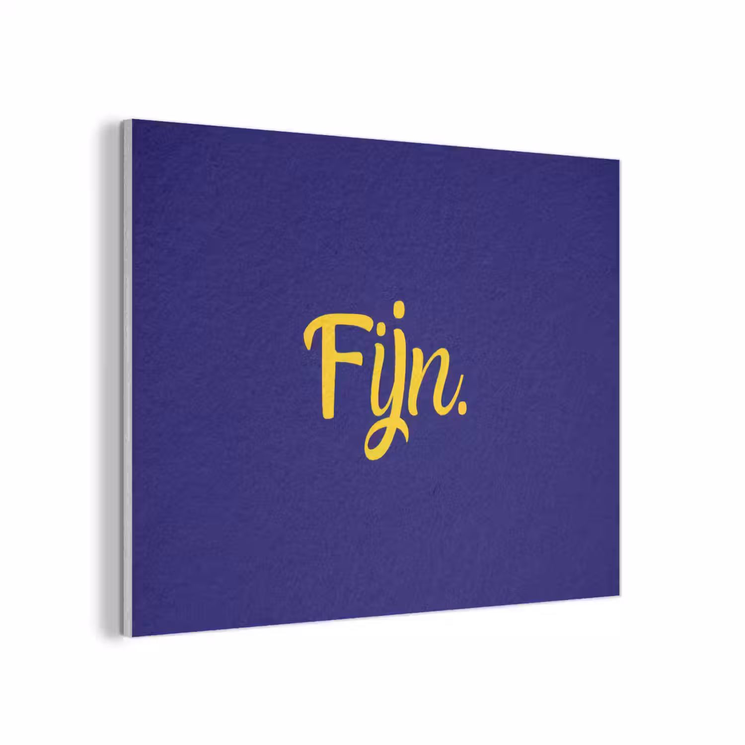 Blauw - Geel - Fijn PET vilt klein -3d