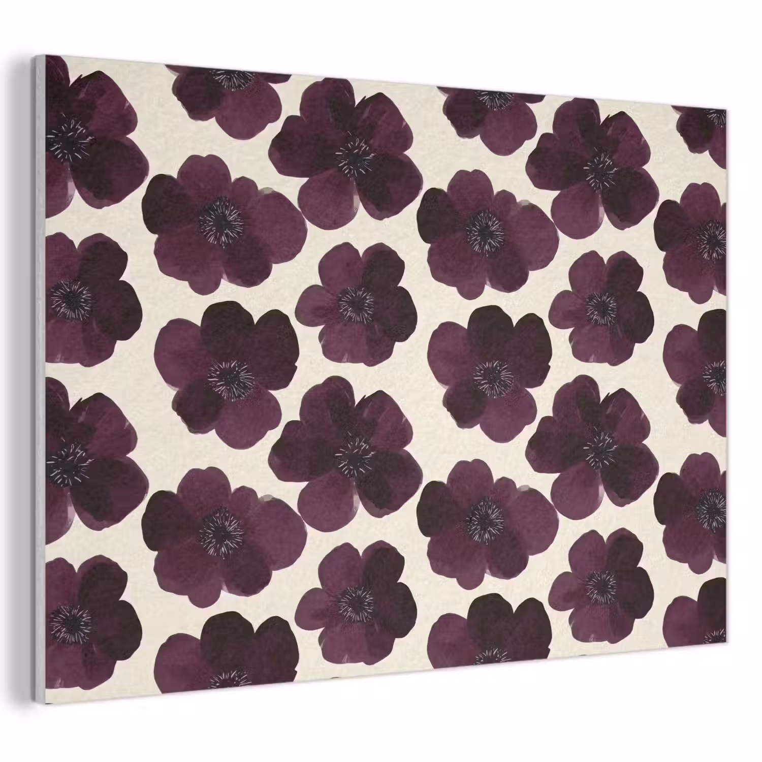 Bloemen - Aquarel - Paars PET vilt klein 837 -3d