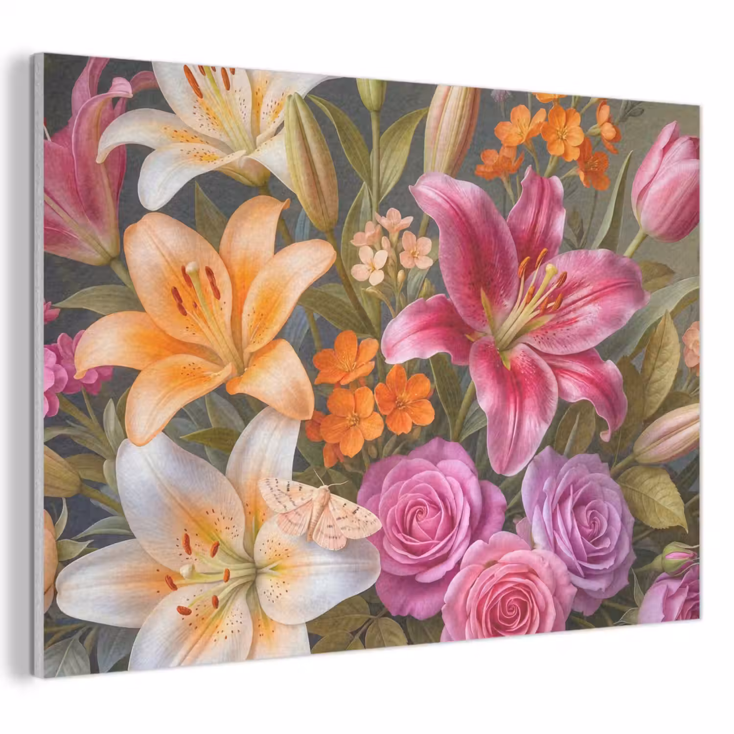 Bloemen - Boeket - Natuur - Kleurrijk - Modern PET vilt klein -3d