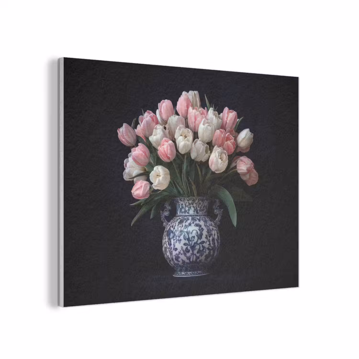 Bloemen - Roze - Tulpen - Vaas PET vilt klein -3d