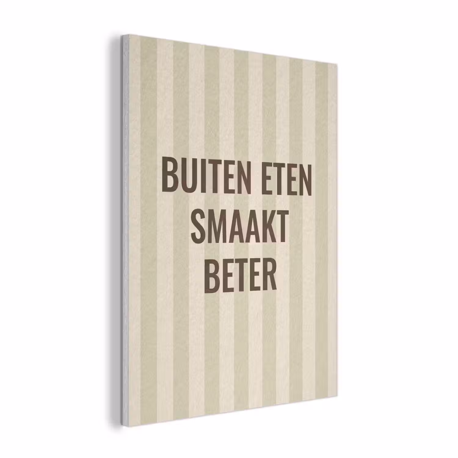 Buiten - Quote - Strepen - Zomer PET vilt klein -3d