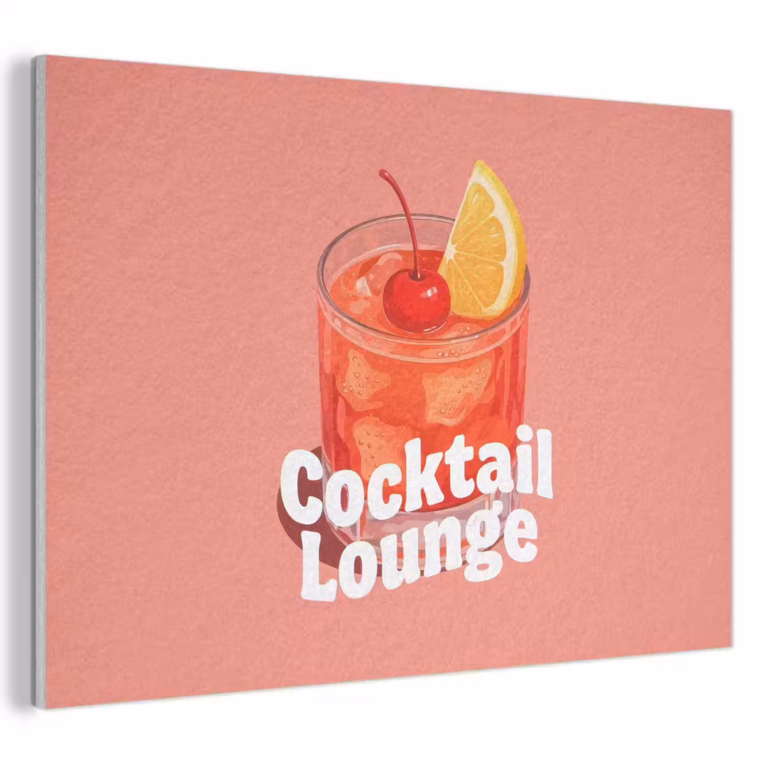 Cocktail Lounge - Glas - Koraal PET vilt klein -3d