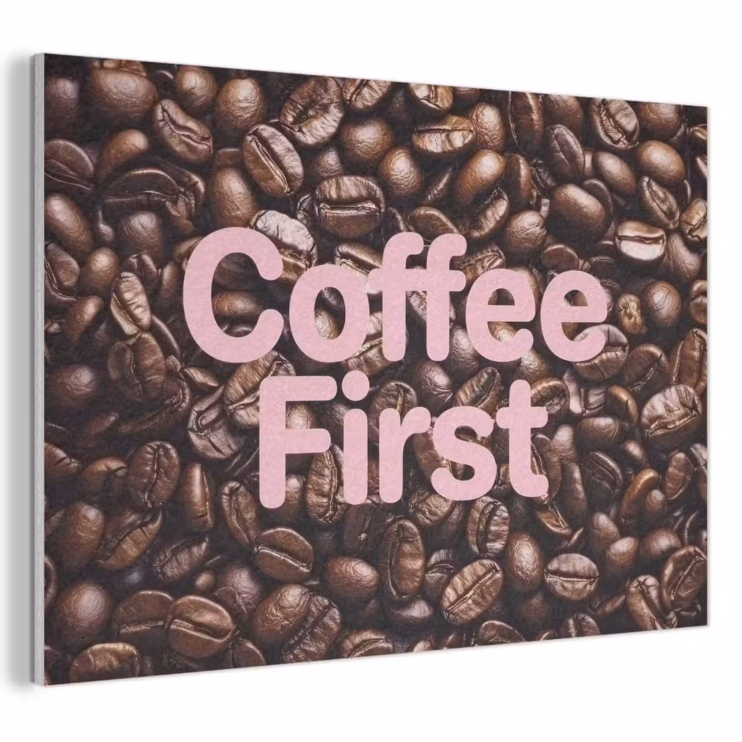 Coffee First - Koffiebonen - Roze PET vilt klein -3d