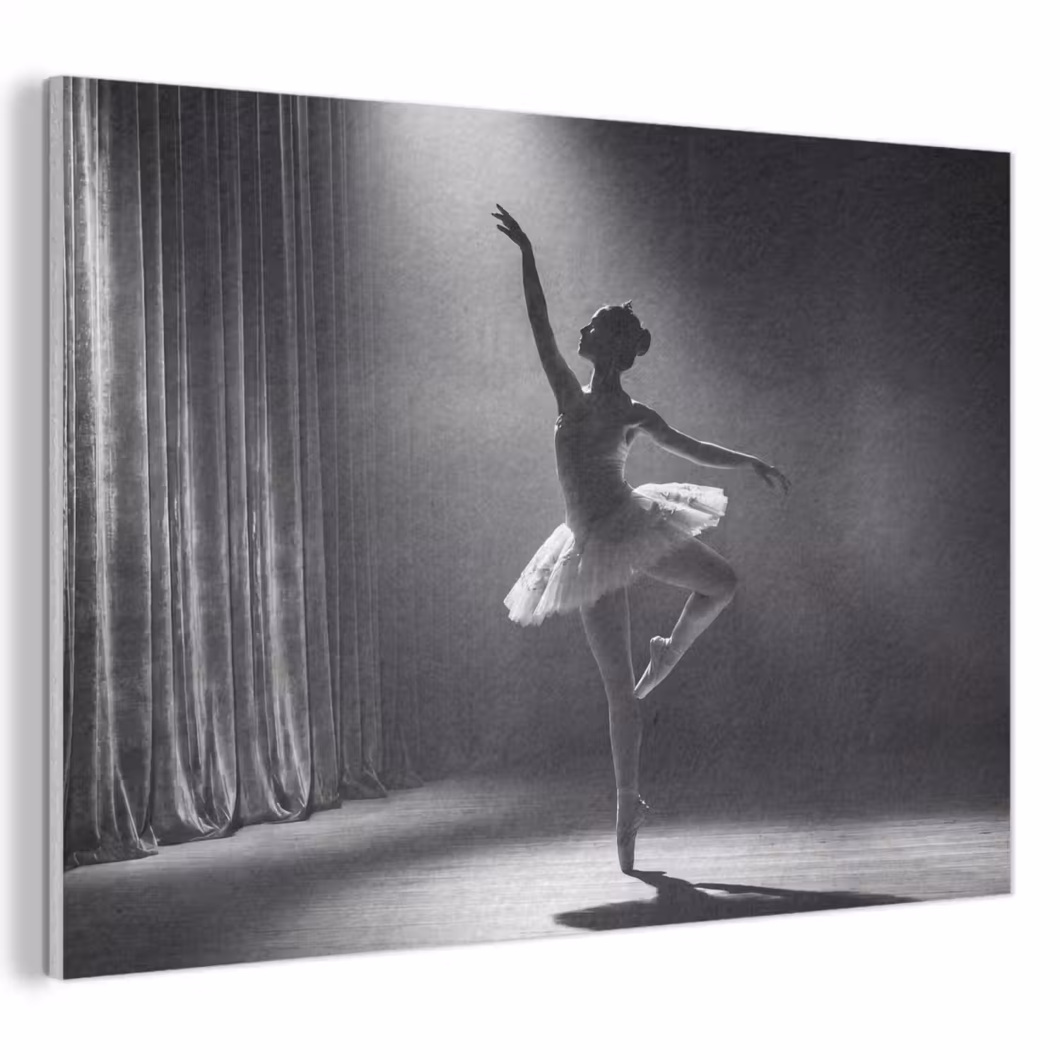 Danser - Podium - Zwart-wit - Kunst - Klassiek PET vilt klein -3d