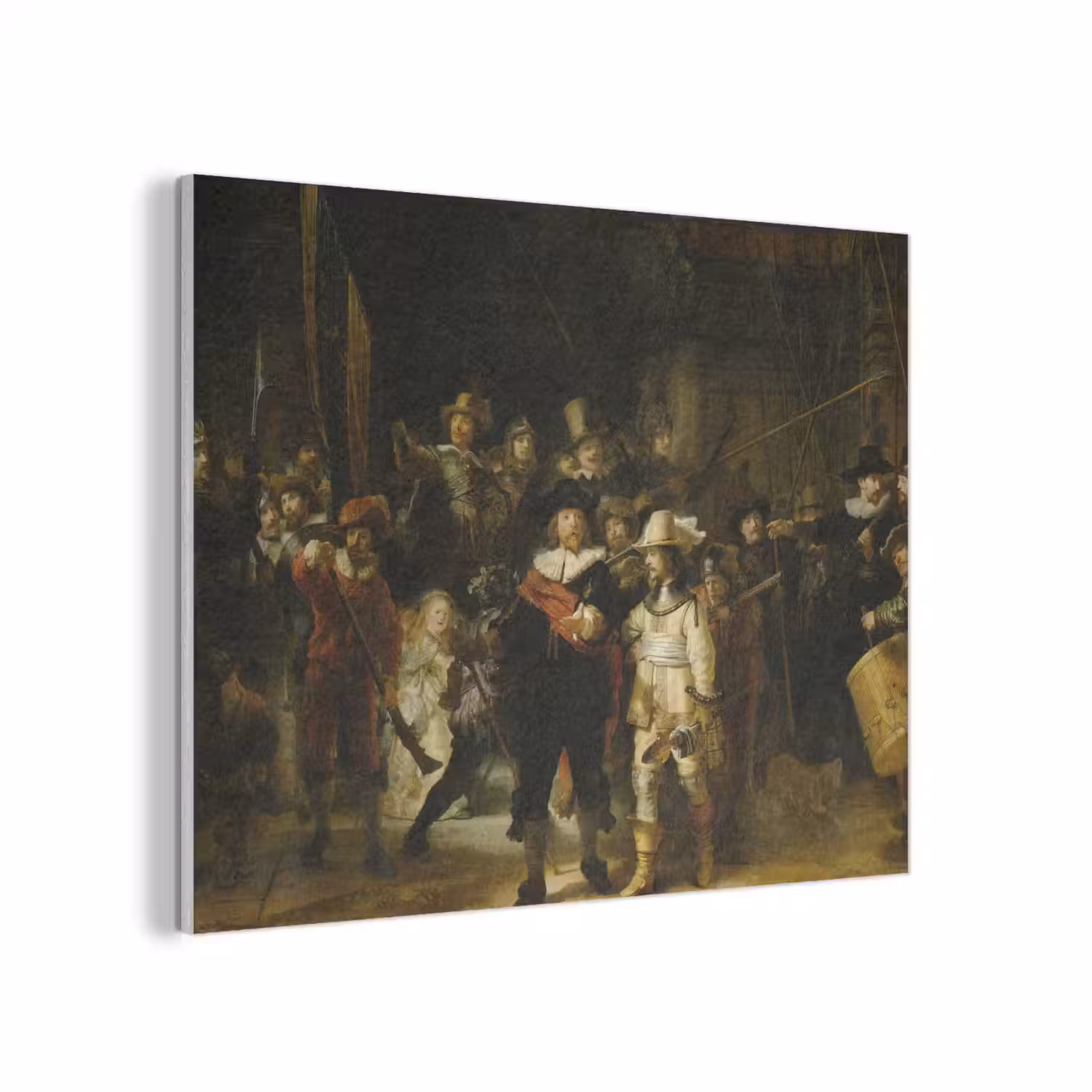 De Nachtwacht - Kunst - Oude meesters - Rembrandt PET vilt klein -3d