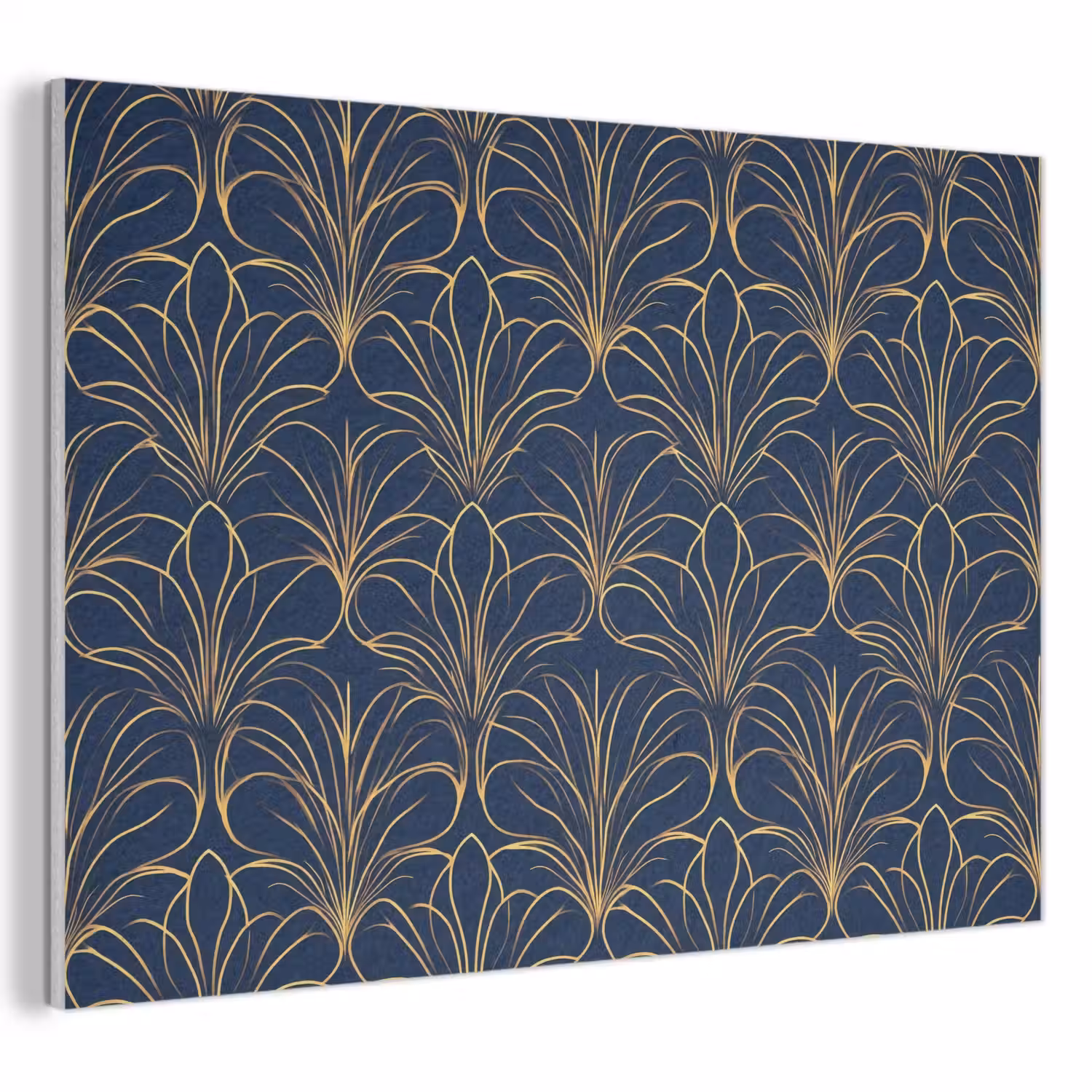 Deco - Waaier - Blauw PET vilt klein 837 -3d