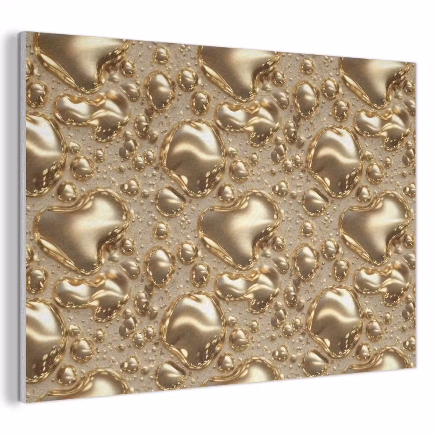 Druppels - Organisch - Goud PET vilt klein 837 -3d