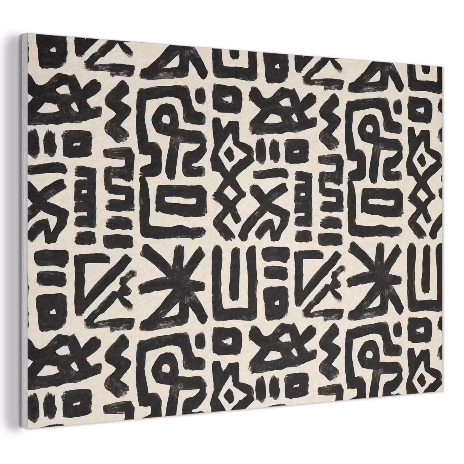 Geometrisch - Figuren - Zwart PET vilt klein 837 -3d