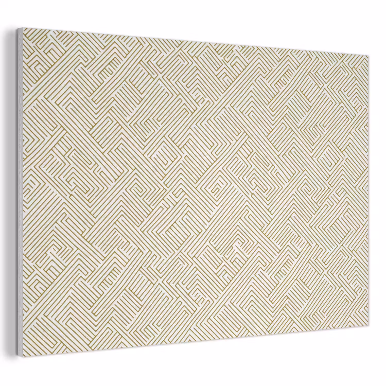 Geometrisch - Lijnen - Groen PET vilt klein 837 -3d