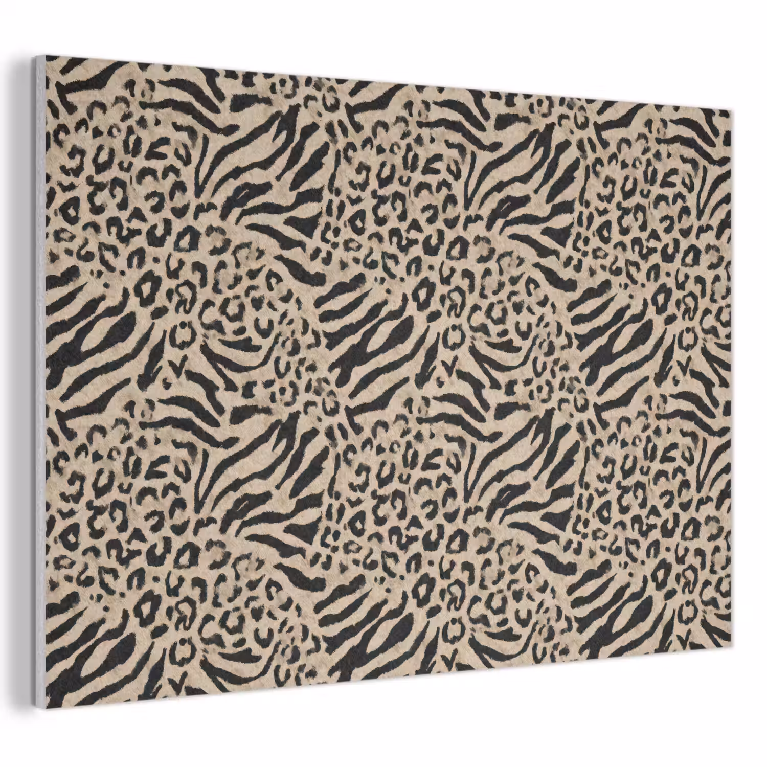 Giraf - Zebra - Motief - Bruin PET vilt klein 837 -3d