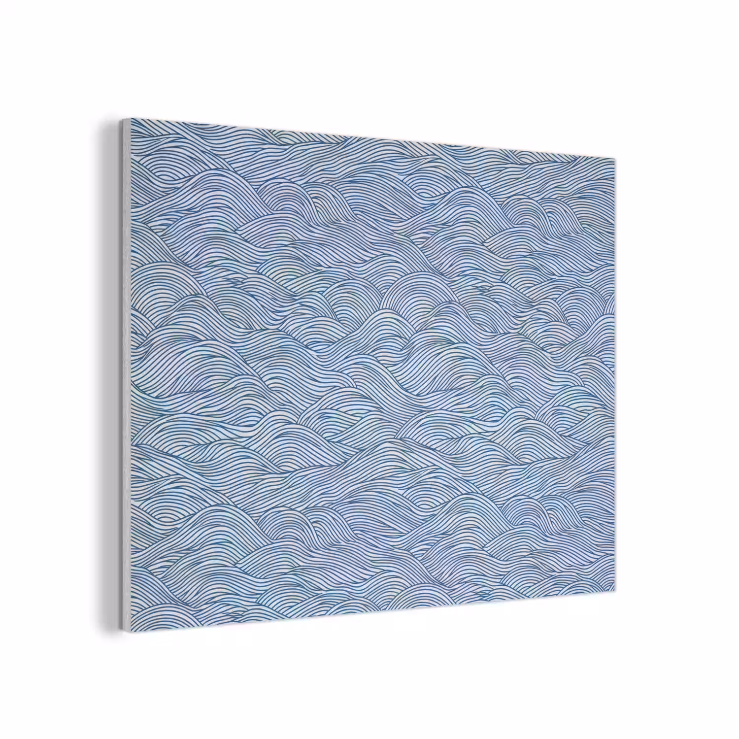 Golven - Ritmisch - Blauw PET vilt klein 837 -3d