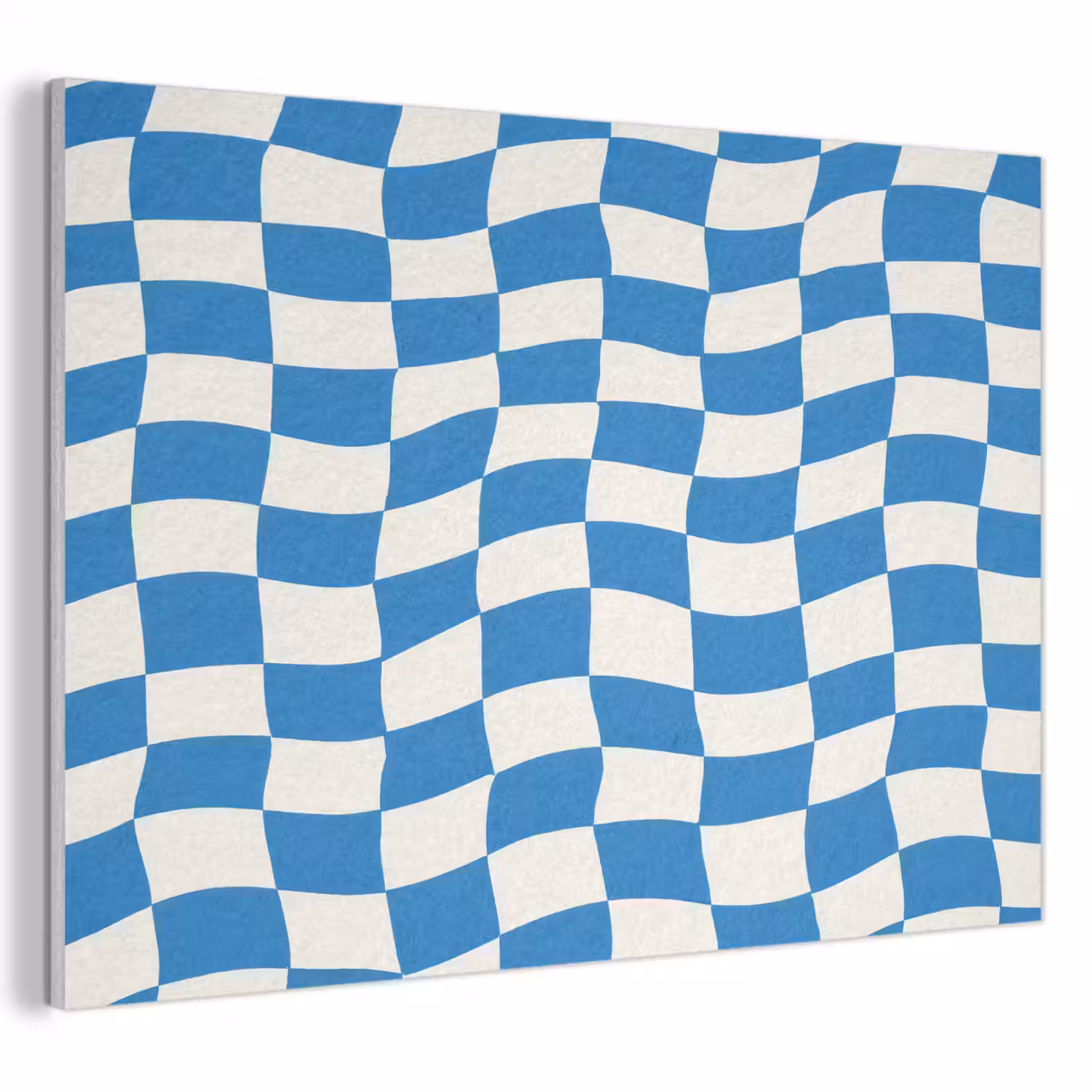 Golvend - Patroon - Blauw PET vilt klein 837 -3d