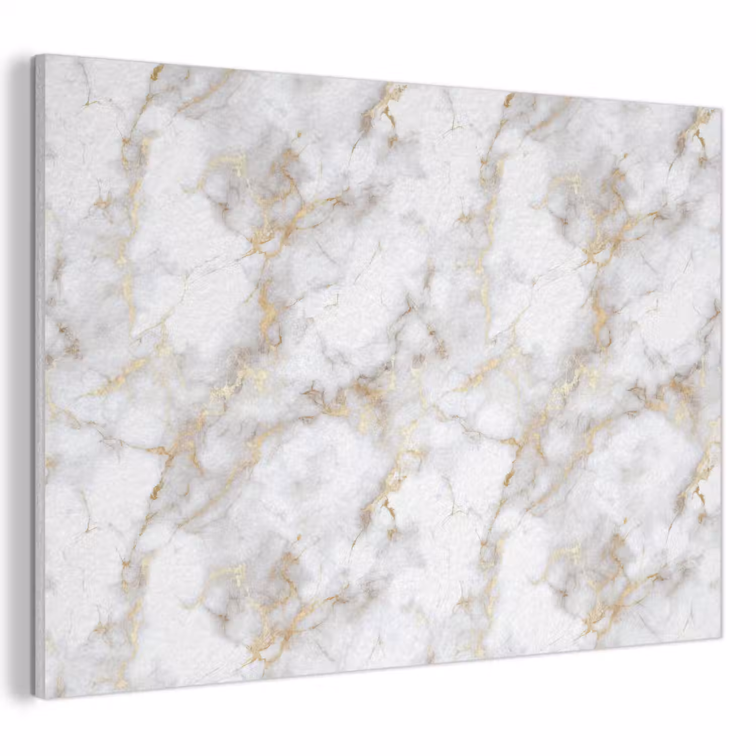 Gouden aders - Marmer - Wit PET vilt klein 837 -3d