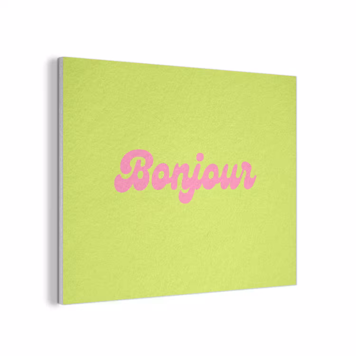 Groen - Roze bonjour - Retro PET vilt klein -3d