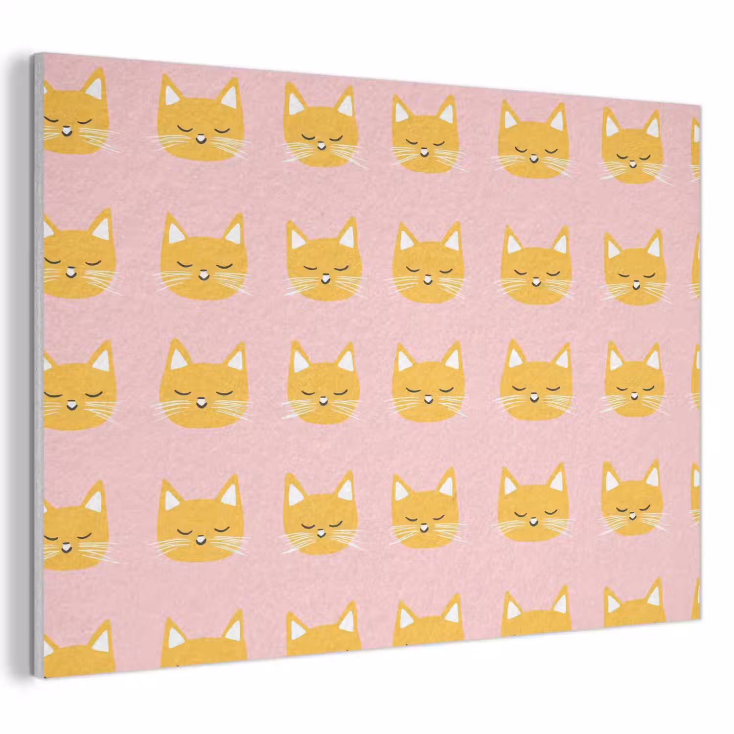 Katten - Patroon - Roze PET vilt klein 837 -3d