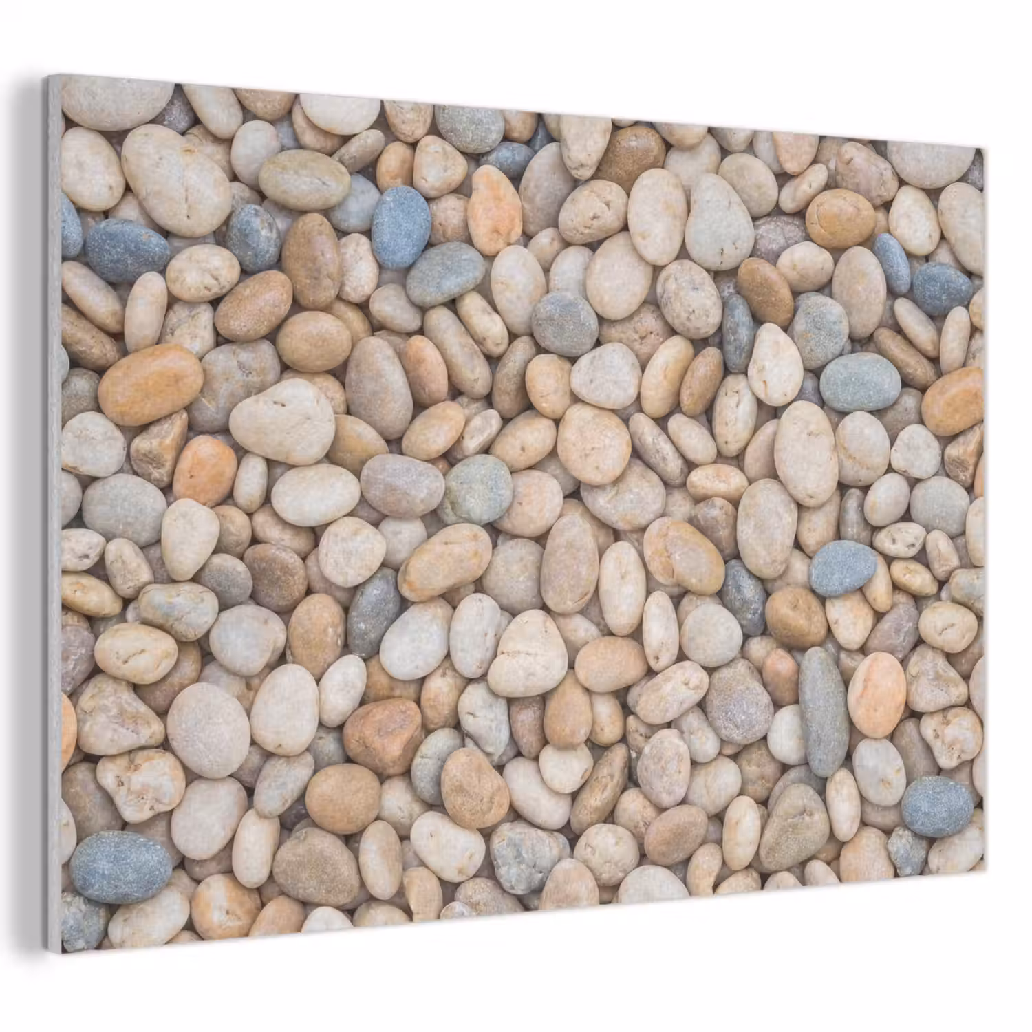 Kiezelstenen - Natuur - Textuur - Beige - Grijs PET vilt klein -3d