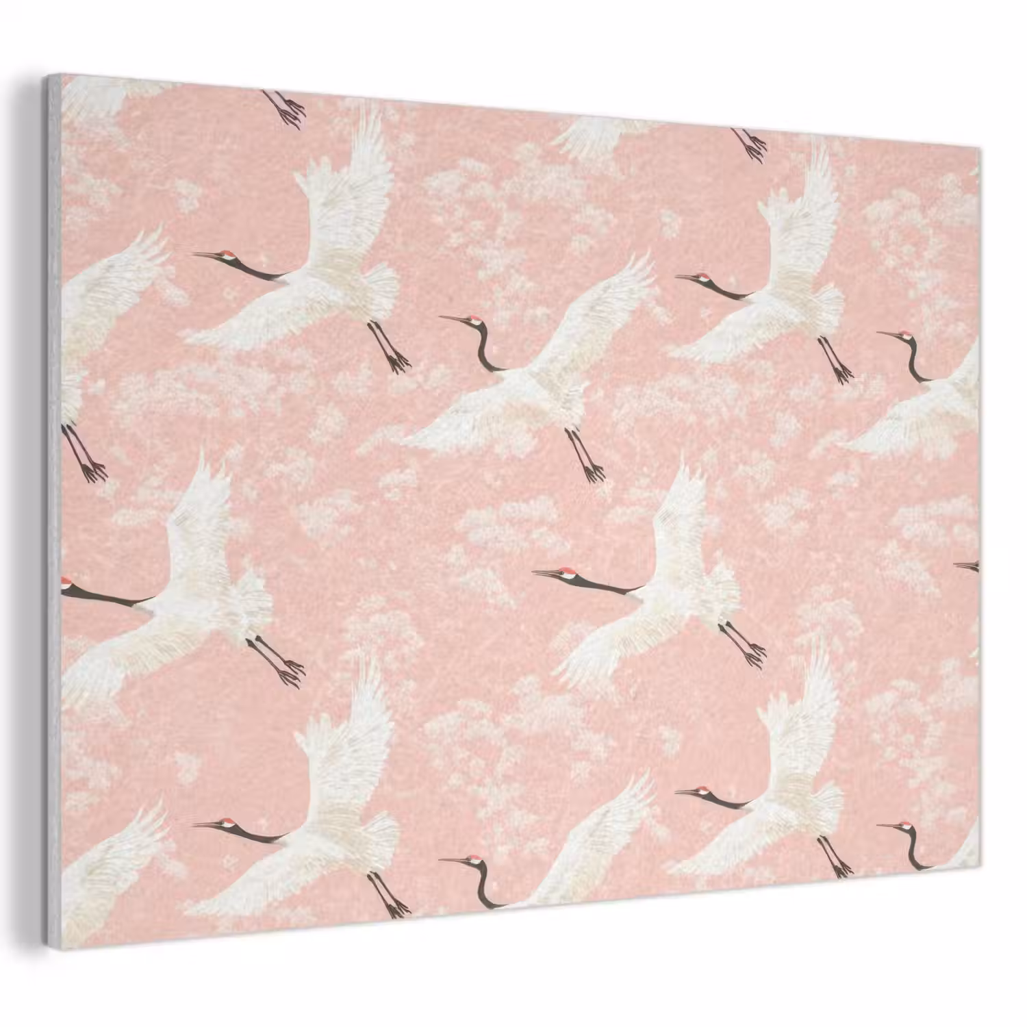 Kraanvogels - Bloesem - Roze PET vilt klein 837 -3d