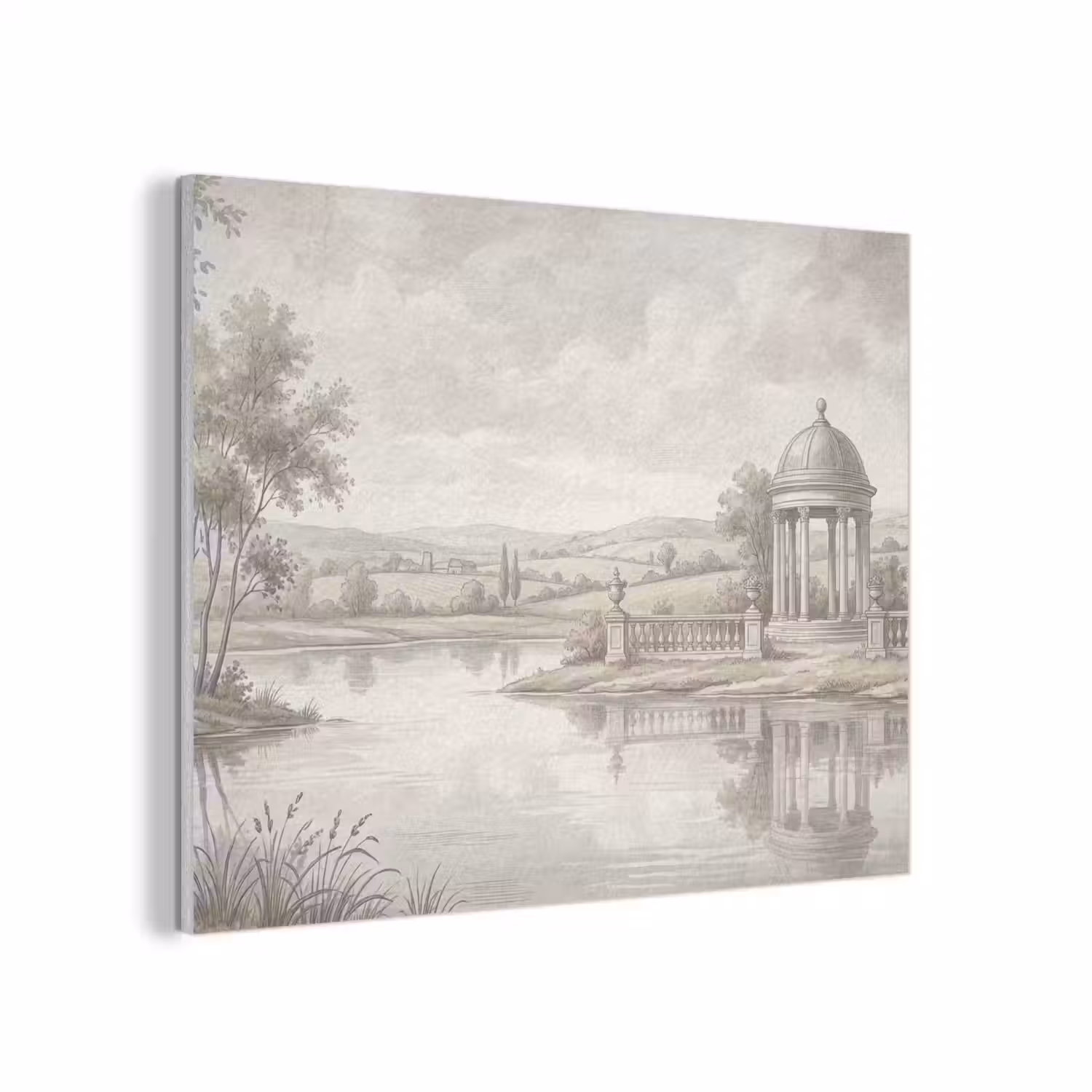 Landschap - Water - Natuur - Sepia PET vilt klein -3d