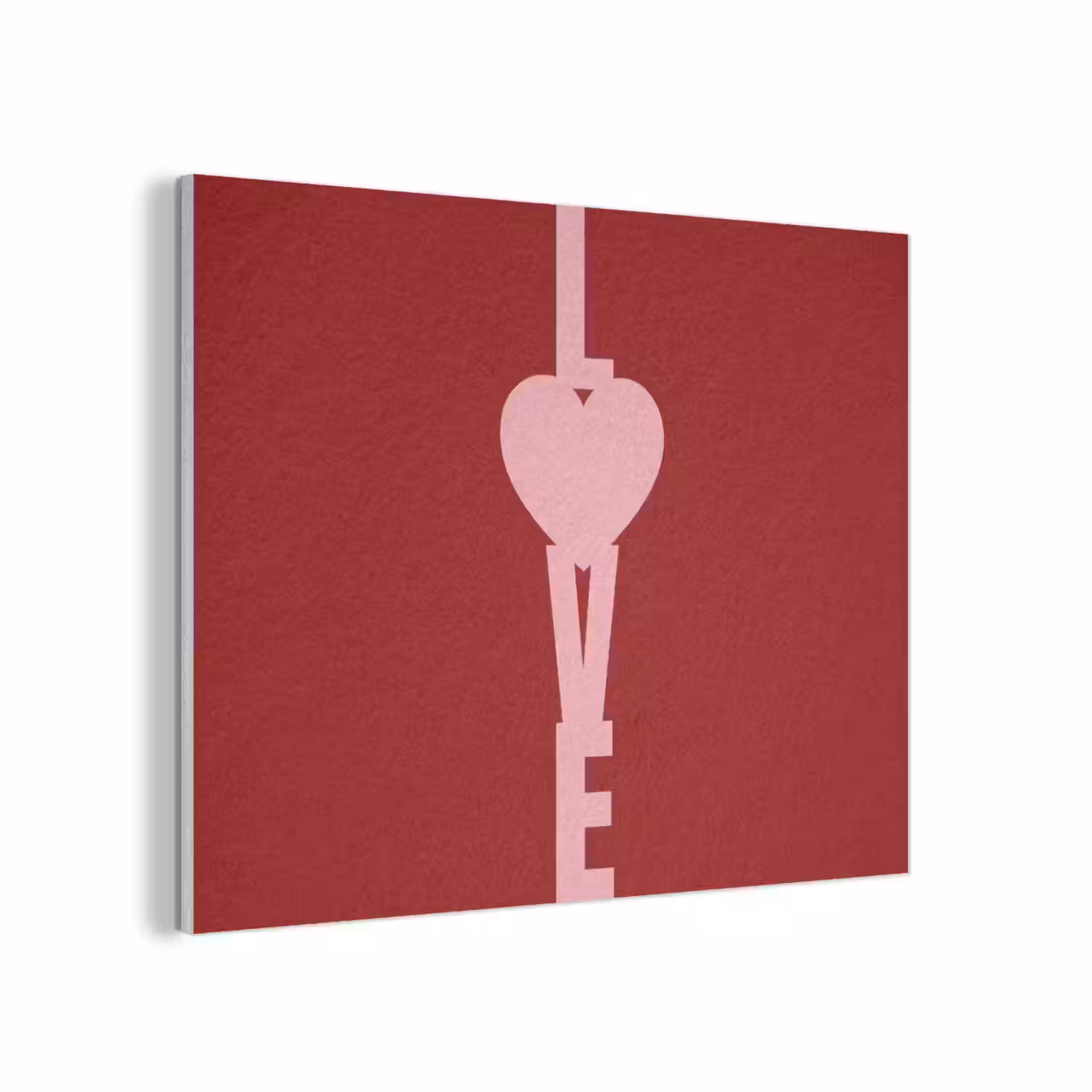 Love - Hart - Rood PET vilt klein -3d