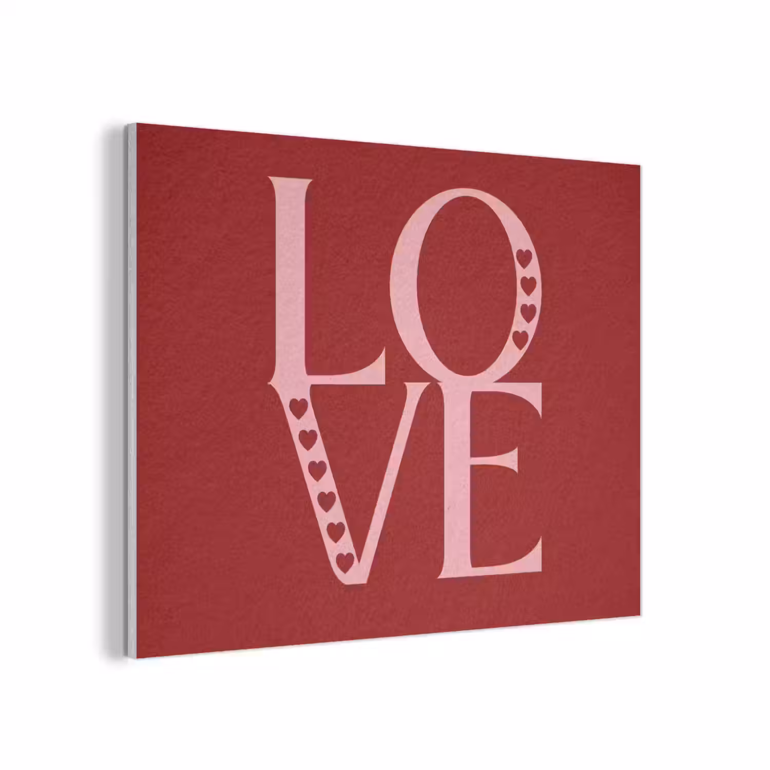 Love - Rood - Hatjes PET vilt klein -3d