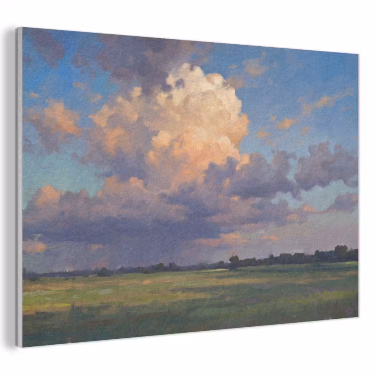 Lucht - Wolken - Landschap - Modern - Oranje PET vilt klein -3d
