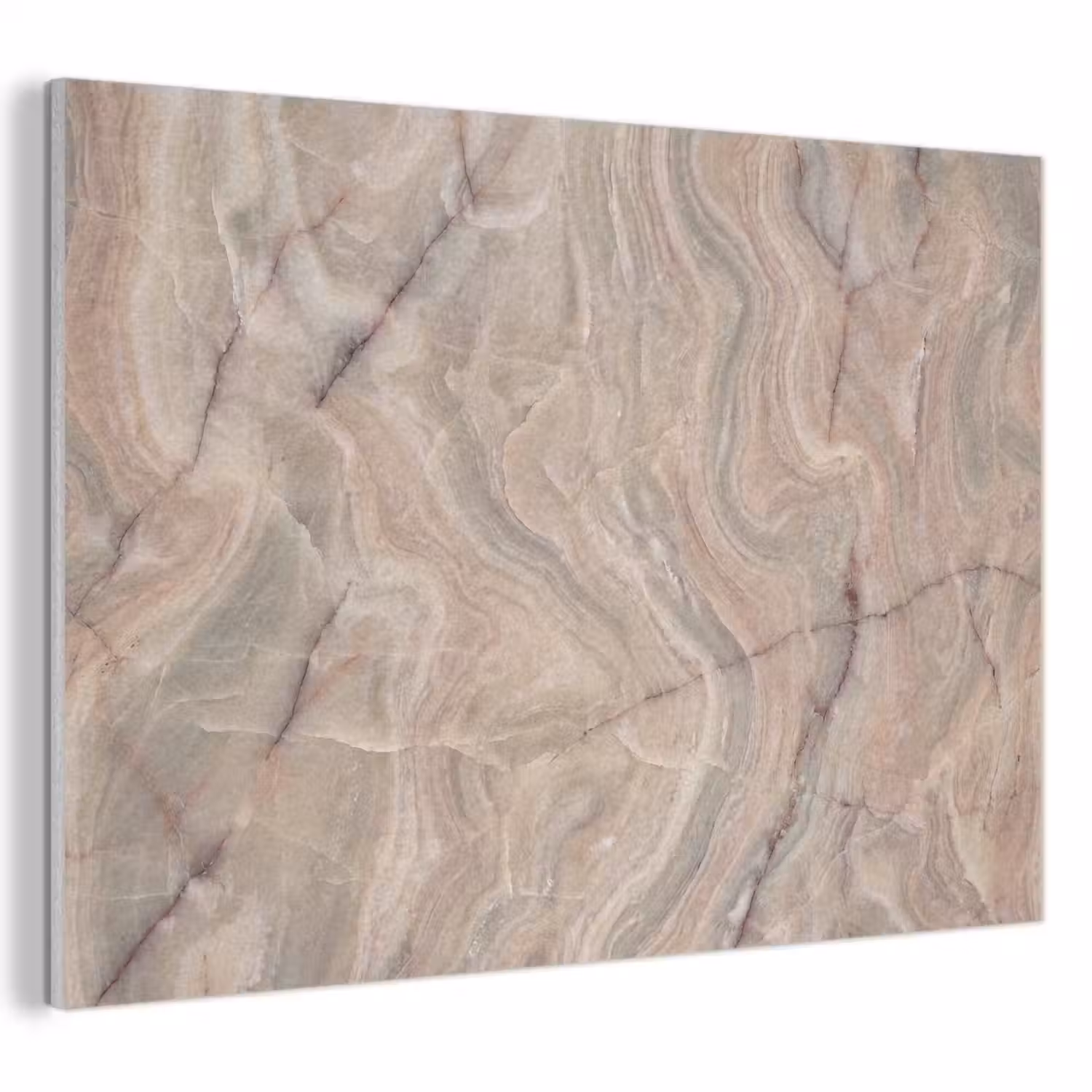 Marmer - Patroon - Abstract - Beige - Groen PET vilt klein -3d