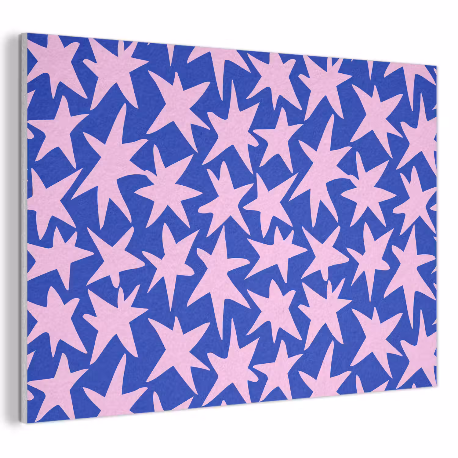 Modern - Sterren - Blauw PET vilt klein 837 -3d