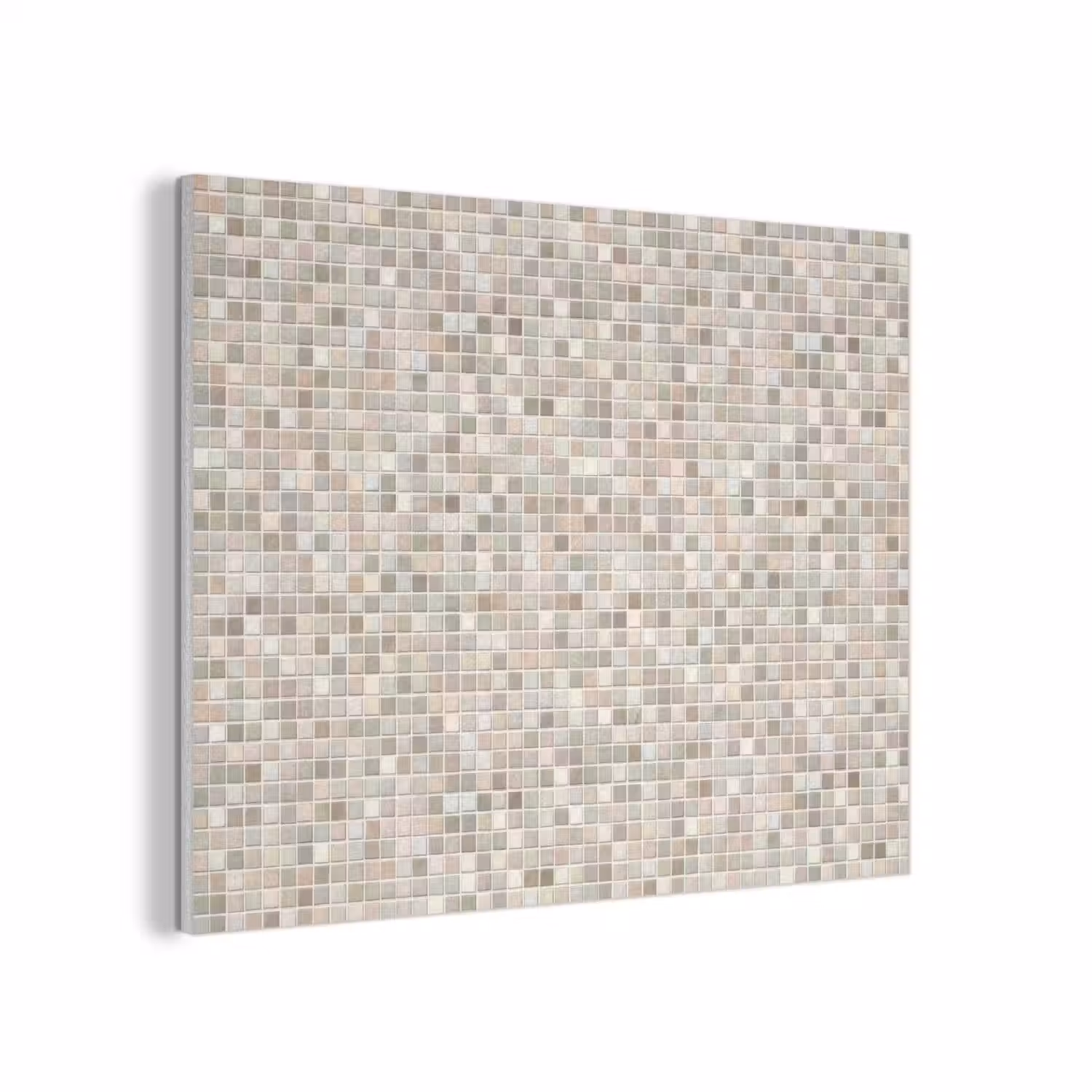 Mozaïek - Patroon- Taupe PET vilt klein 837 -3d