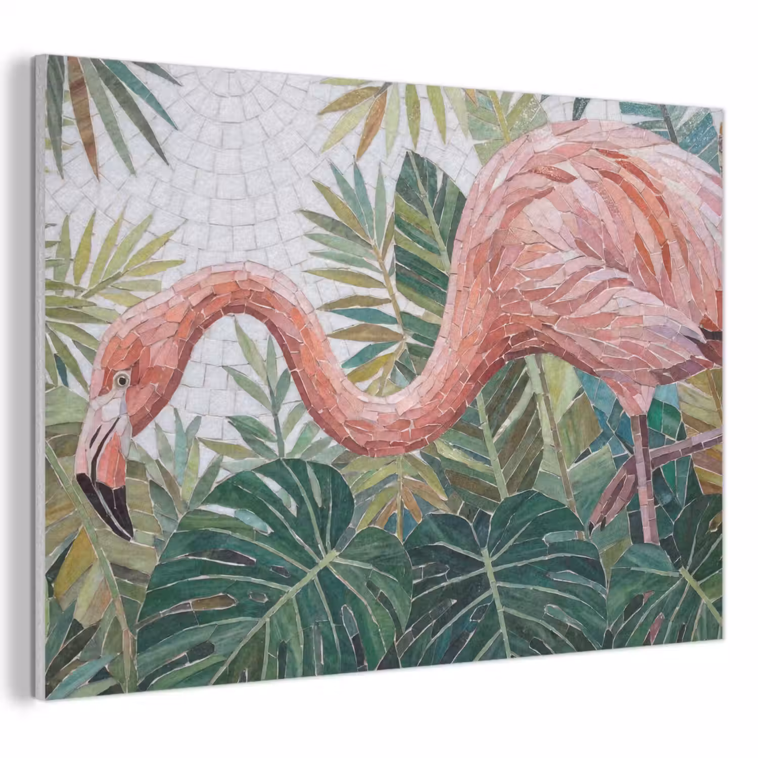 Natuur - Bladeren - Abstract - Groen - Vogel PET vilt klein -3d