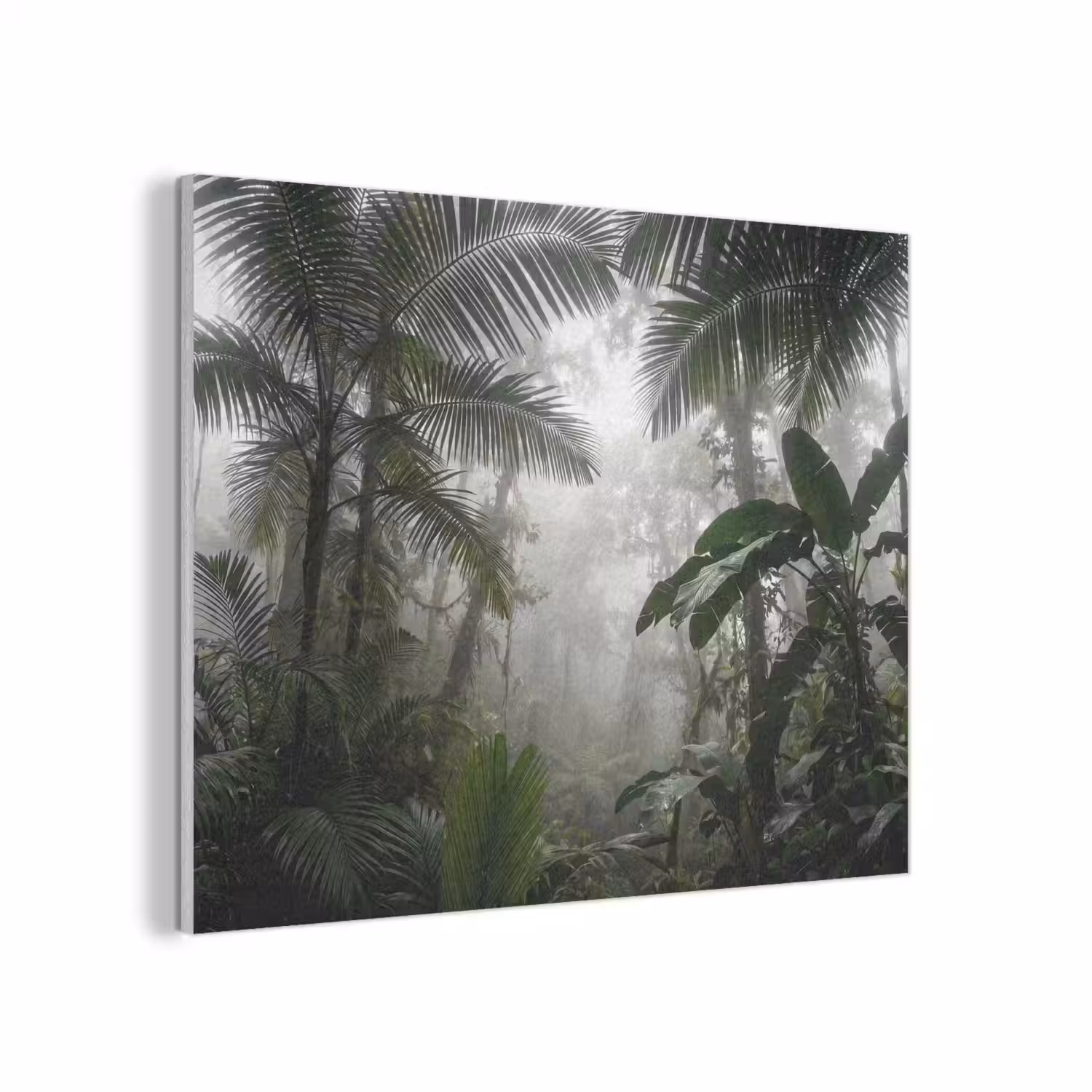 Natuur - Jungle - Mist - Groen - Bladeren PET vilt klein -3d