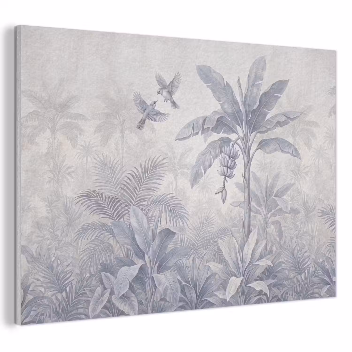 Natuur - Vogel - Jungle - Illustratie - Blauw PET vilt klein -3d