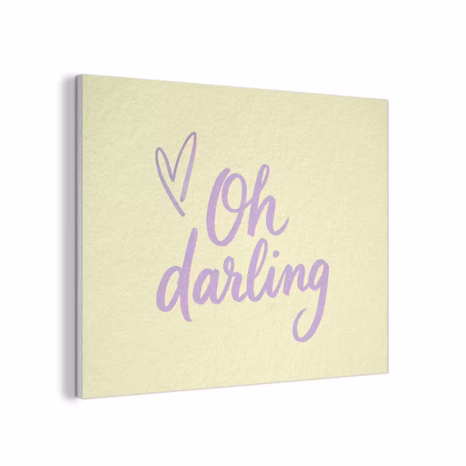 Oh darling - Geel - Hart PET vilt klein -3d