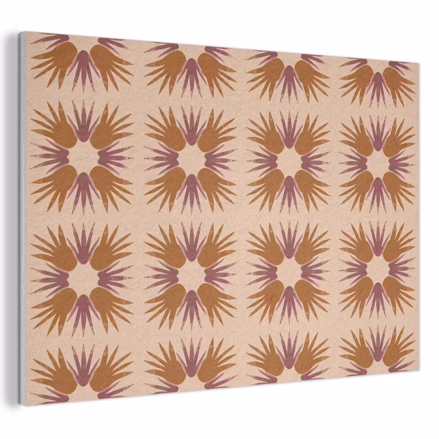 Ornament - Patroon - Oker PET vilt klein 837 -3d