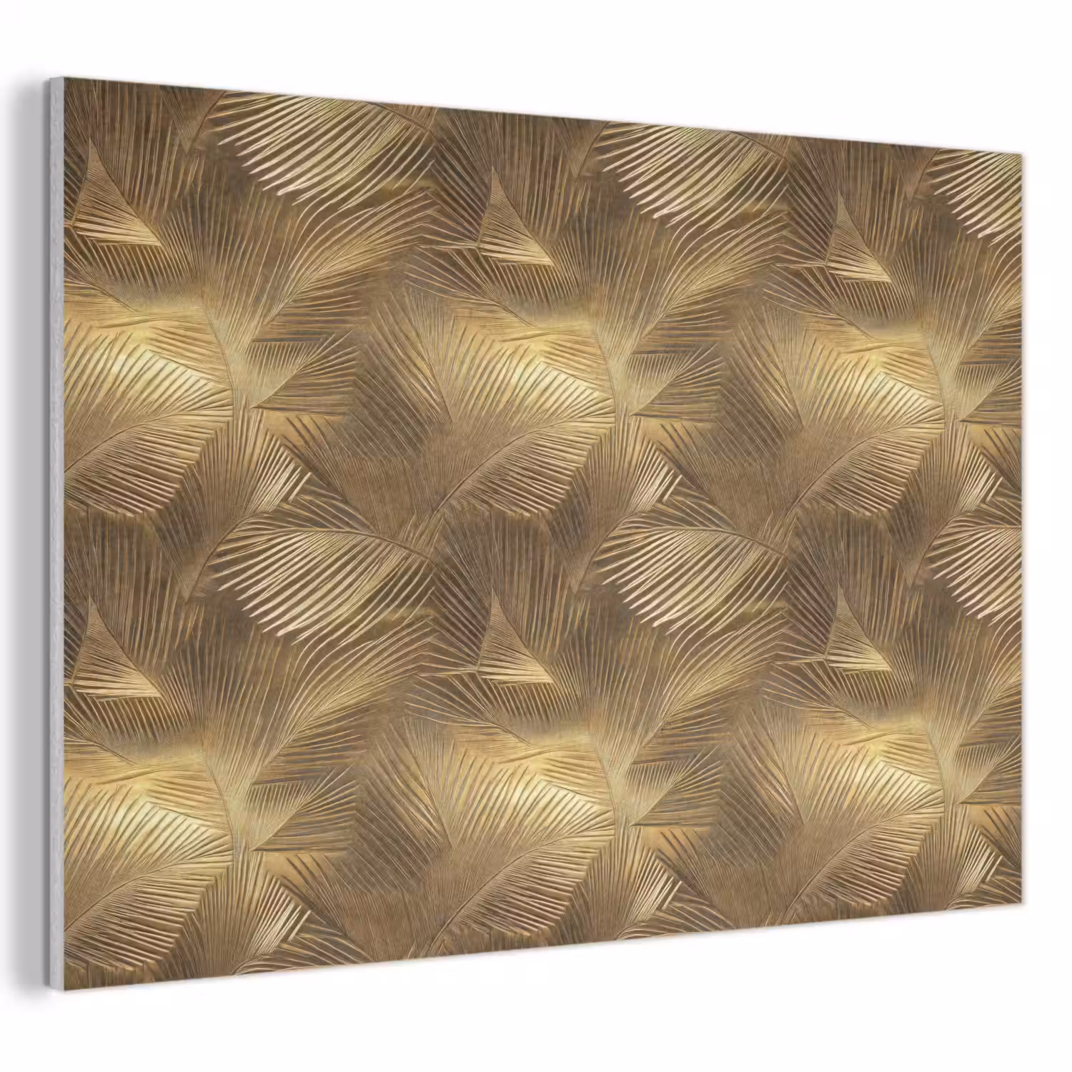 Palm - Waaier - Goud PET vilt klein 837 -3d