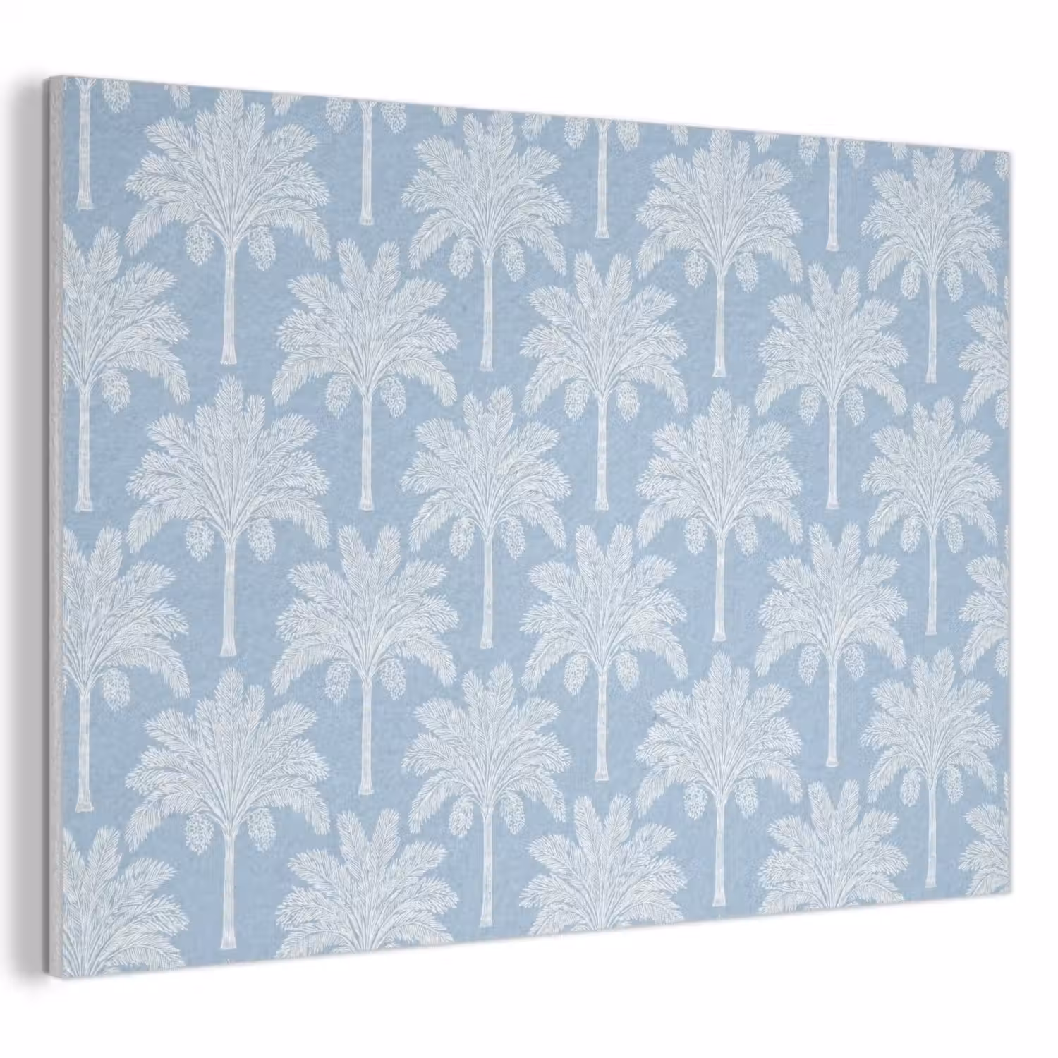 Palmboom - Modern - Blauw PET vilt klein 837 -3d