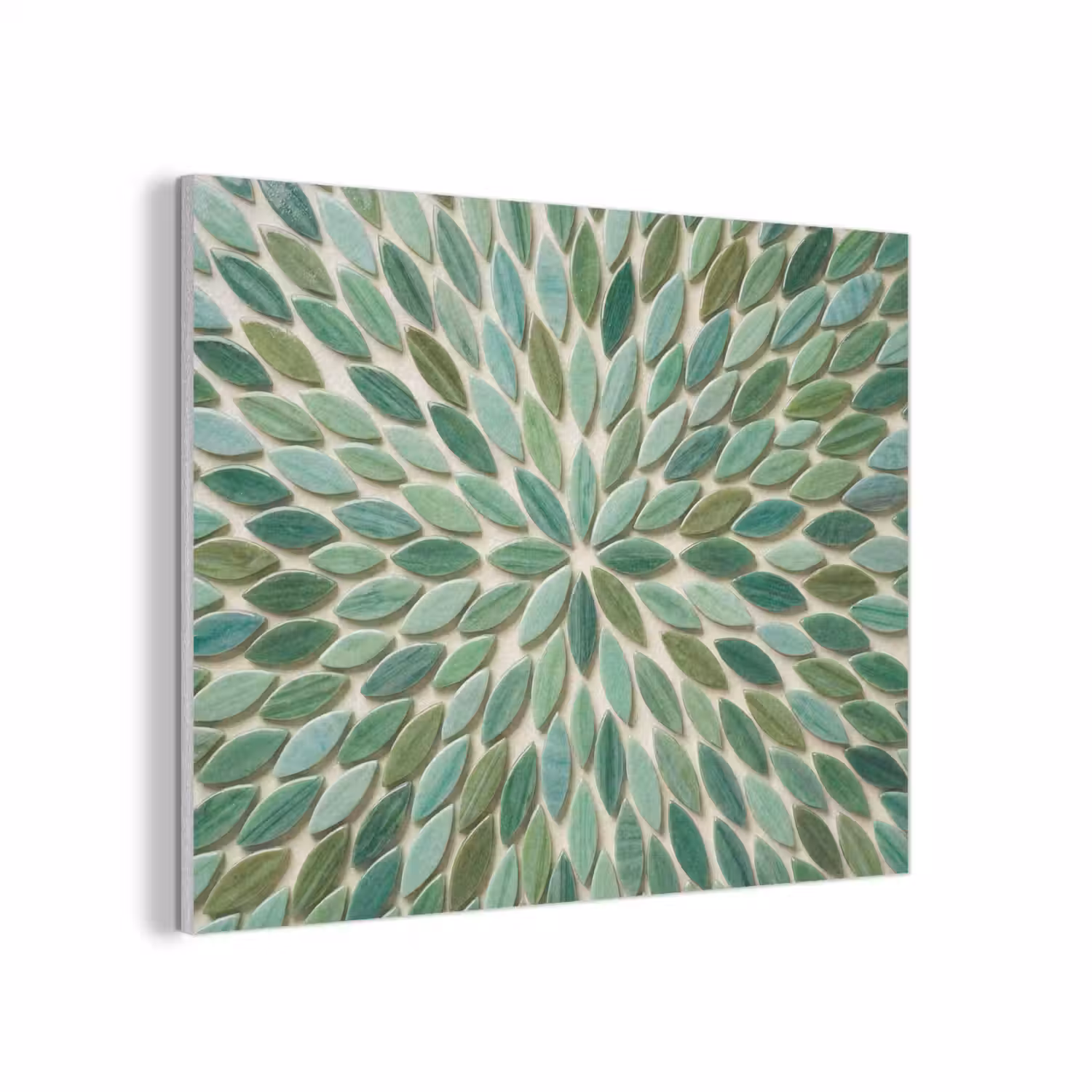 Patroon - Blad - Groen - Abstract PET vilt klein -3d