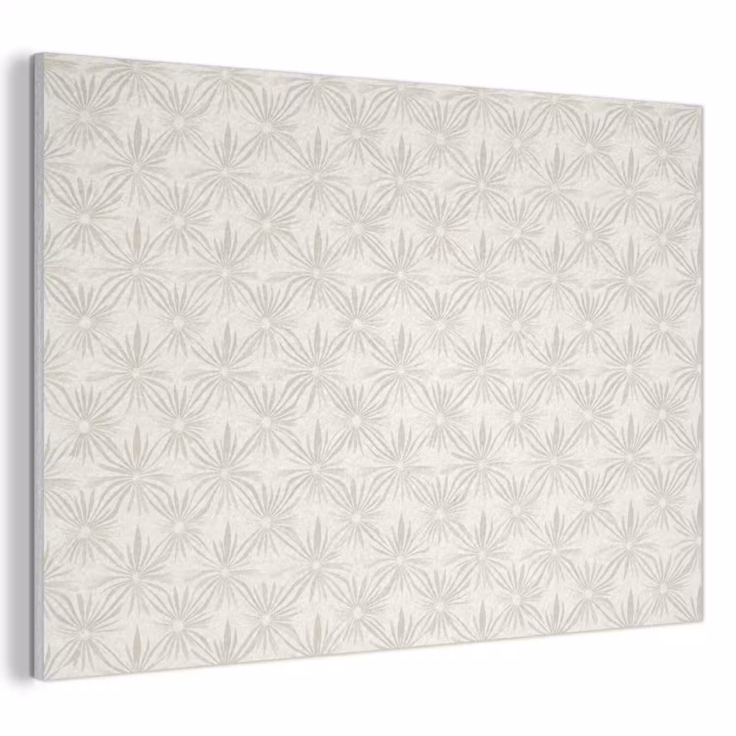 Patroon - Bloemen - Beige PET vilt klein 837 -3d