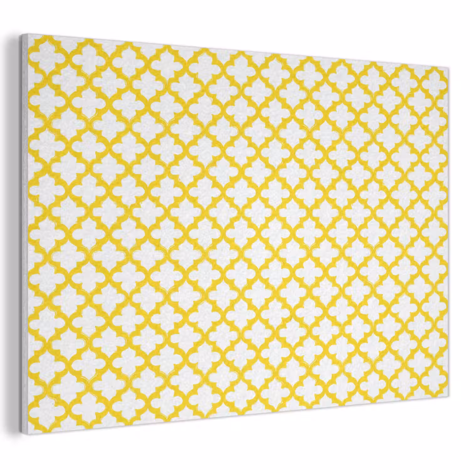 Patroon - Geometrisch - Klassiek - Geel PET vilt klein 837 -3d