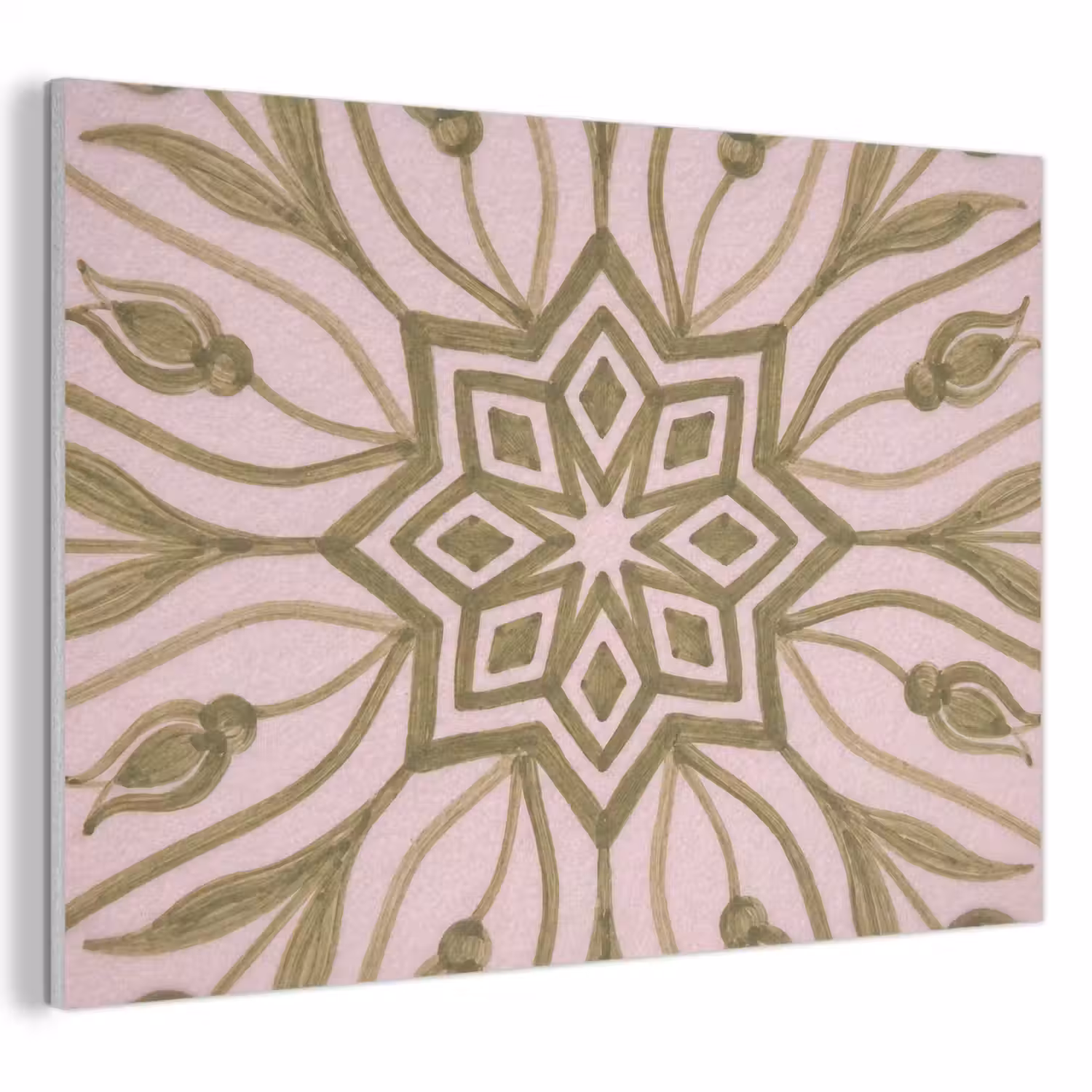 Patroon - Mandala - Decoratie - Abstract - Groen PET vilt klein -3d