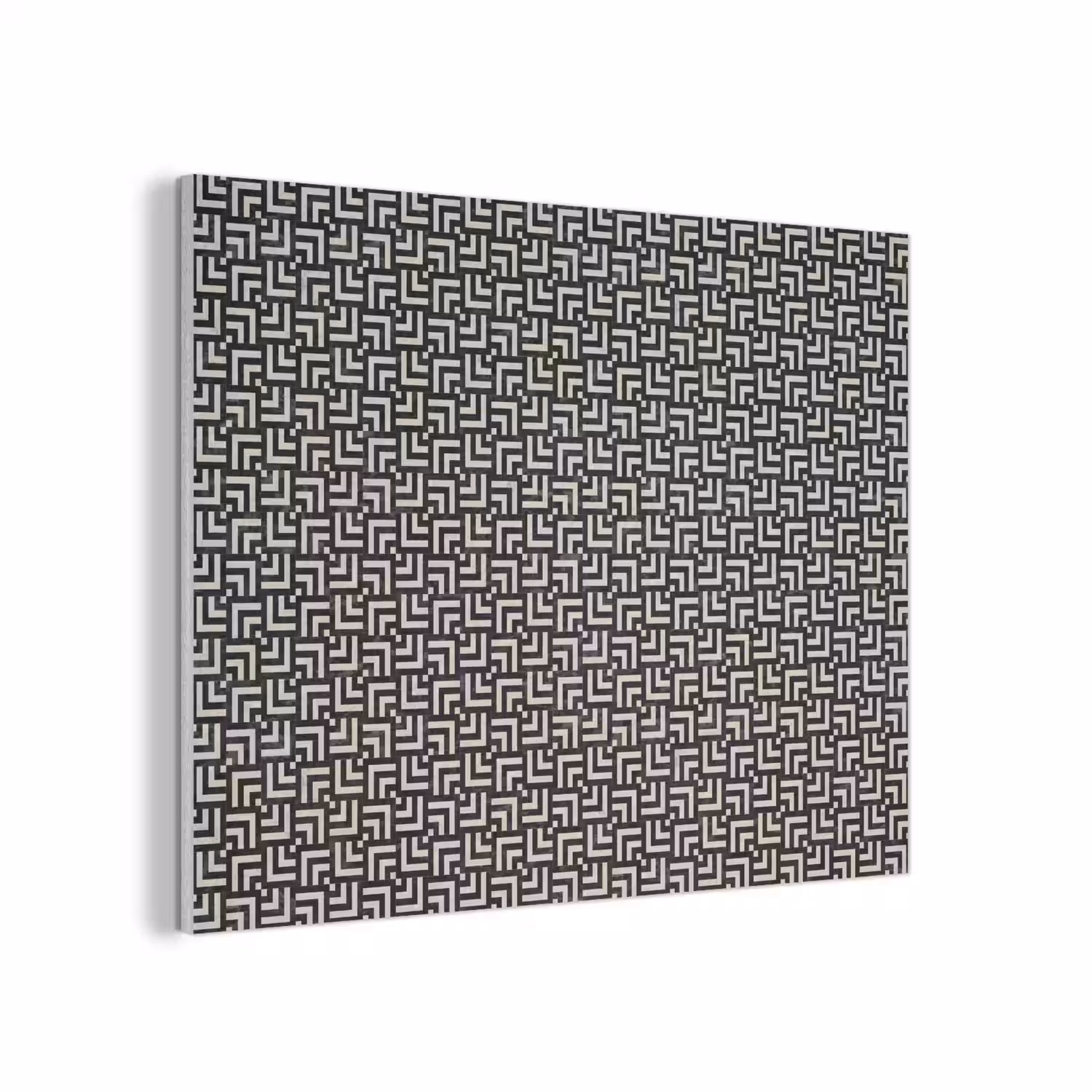 Patroon - Marmer - Zwart PET vilt klein 837 -3d