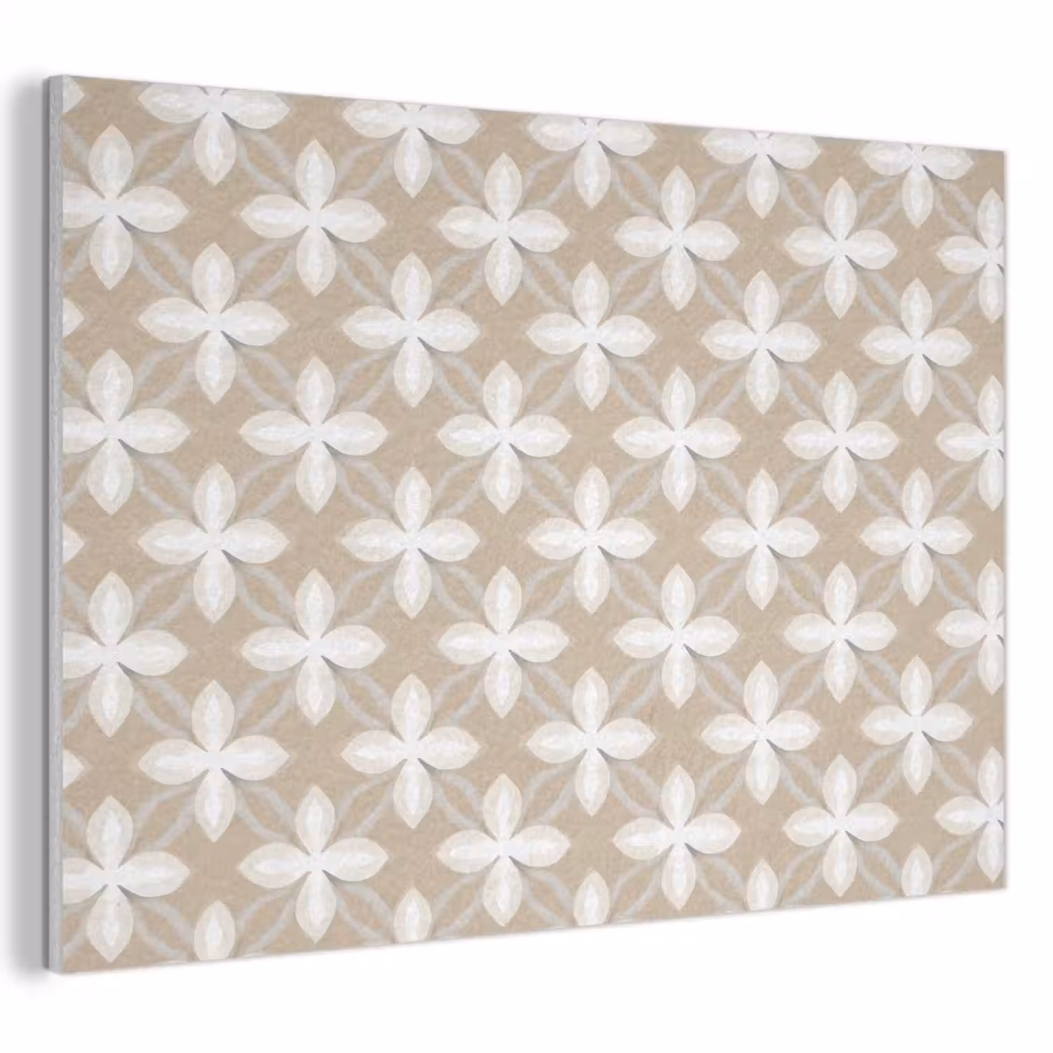 Patroon - Symmetrisch - Beige PET vilt klein 837 -3d